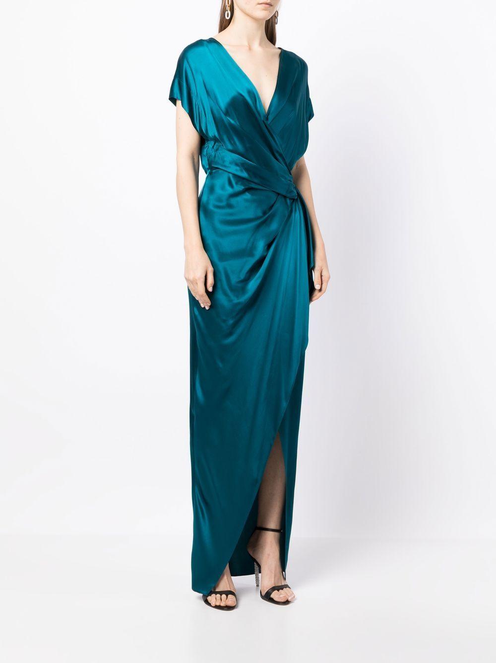 wrap drape-detail gown Product Image