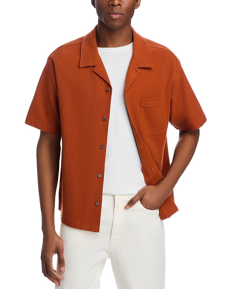 Frame Mens Jacquard Short Sleeve Camp Shirt Product Image