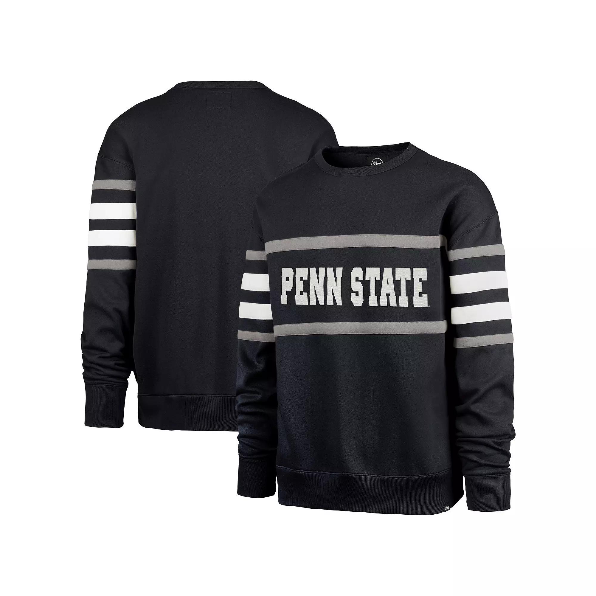 Men's '47 Navy Penn State Nittany Lions Coaches Collection Pullover Sweatshirt,  Product Image