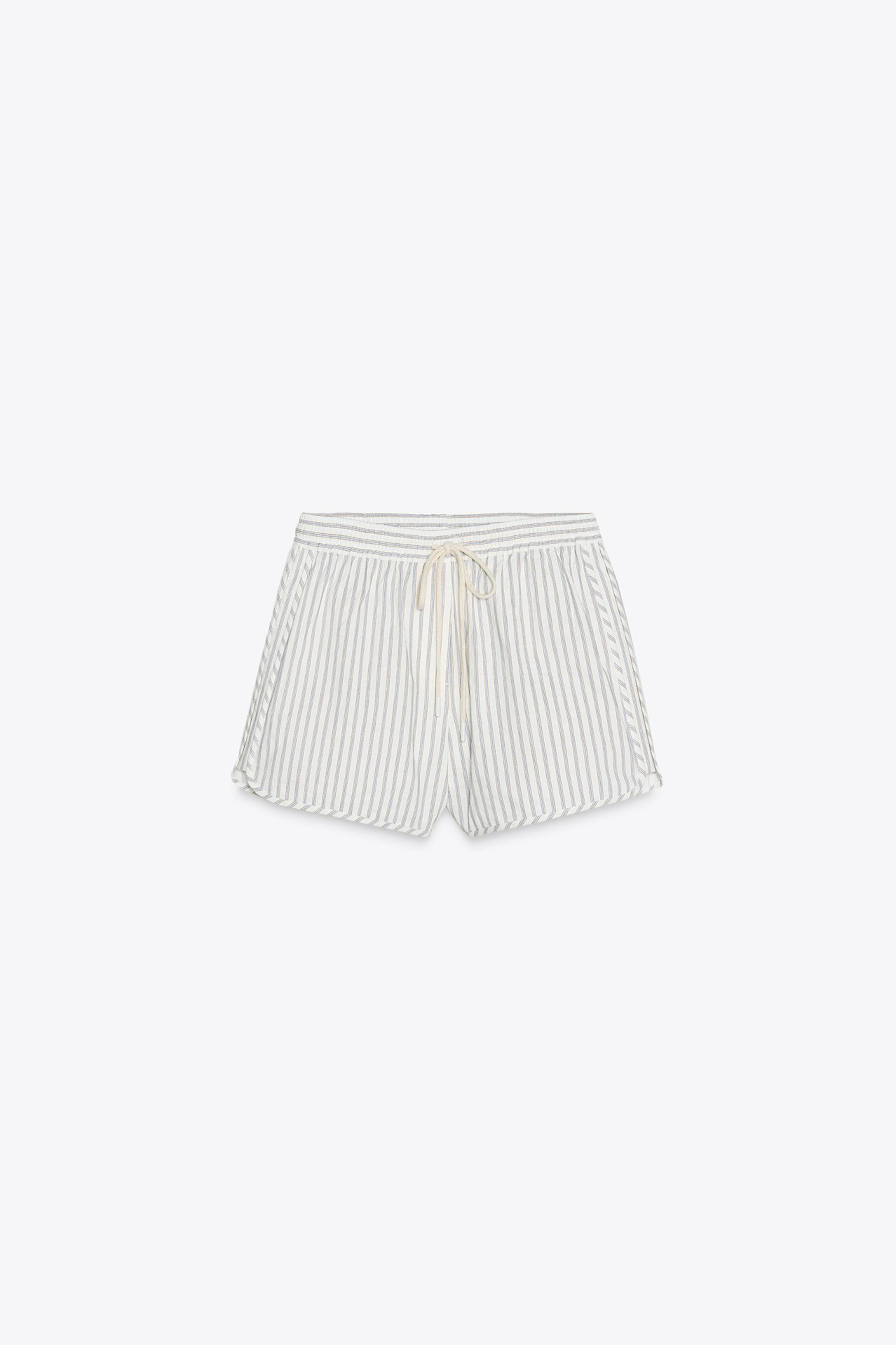 DRAWSTRING STRIPED SHORTS Product Image