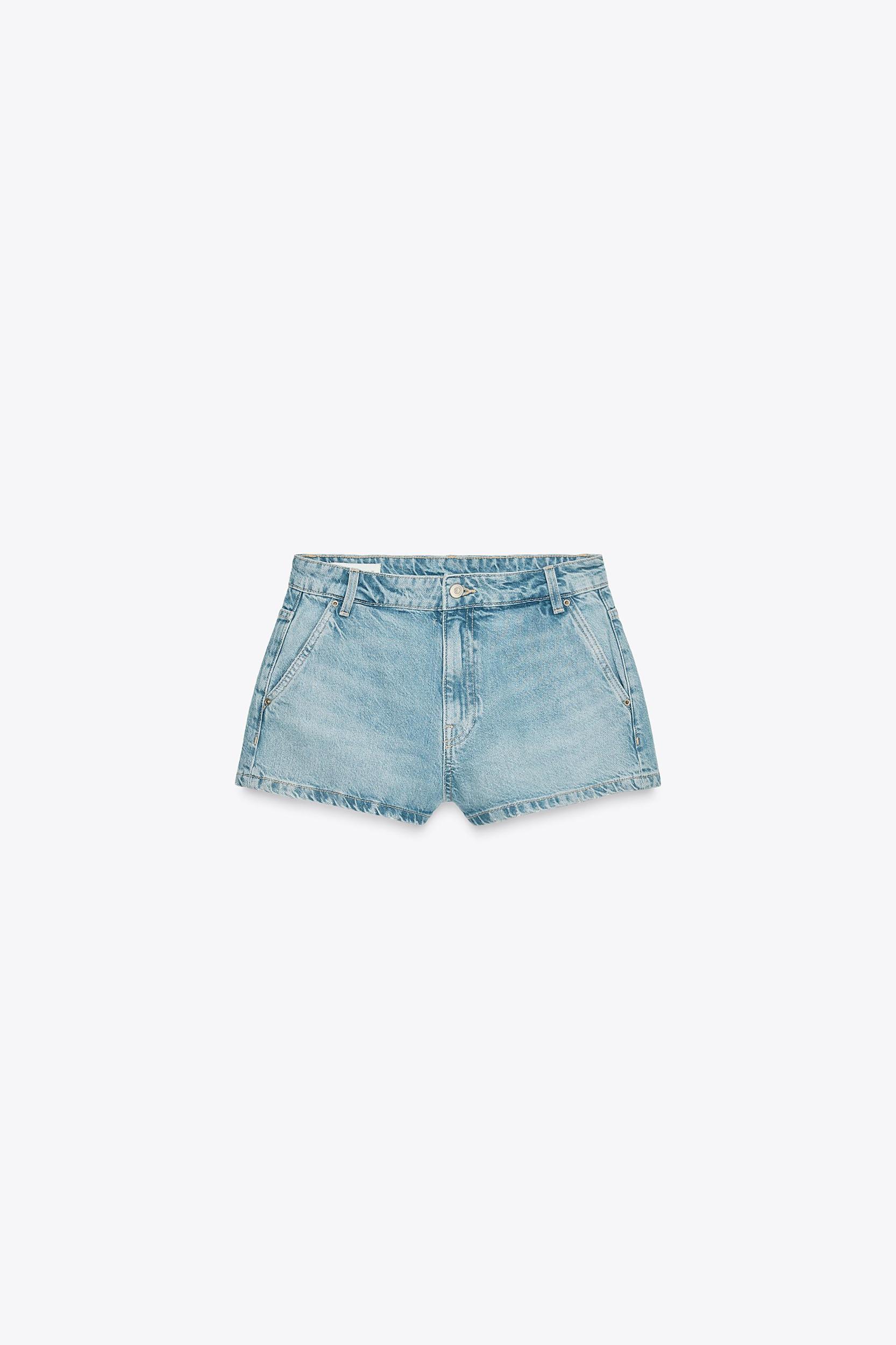 TRF CHINO DENIM SHORTS Product Image