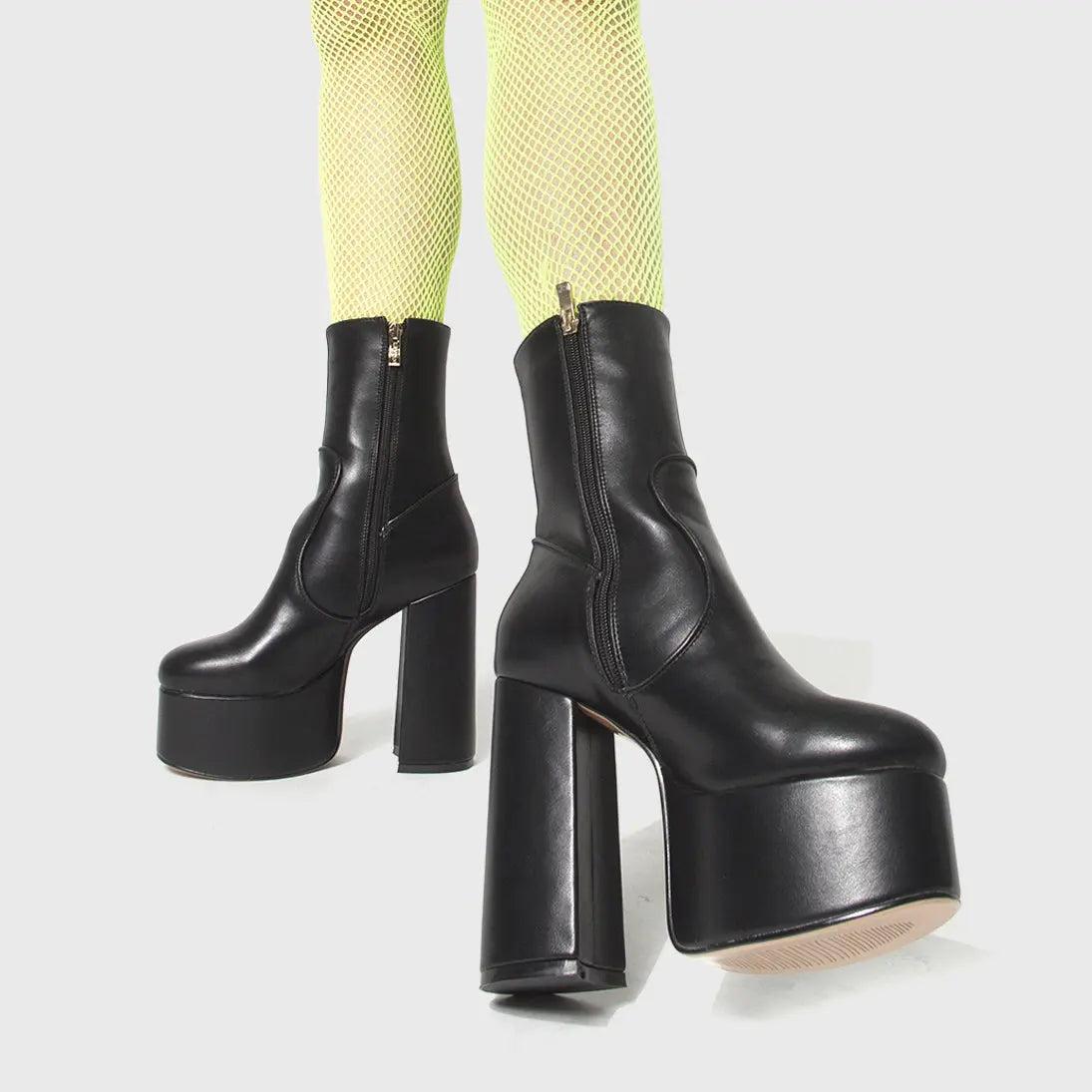 Adore You Platform Ankle Boots Product Image