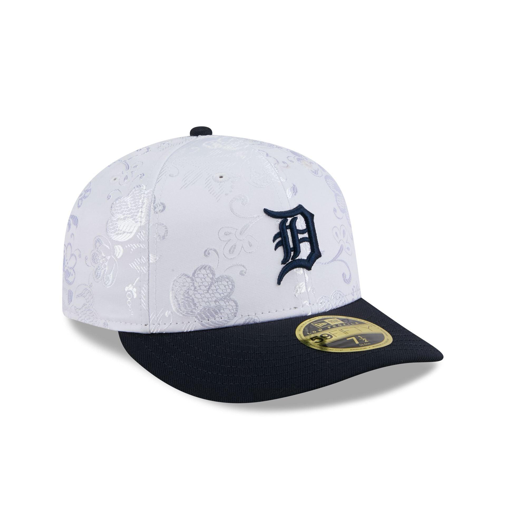 Detroit Tigers Floral Shine Low Profile 59FIFTY Fitted Hat Male Product Image
