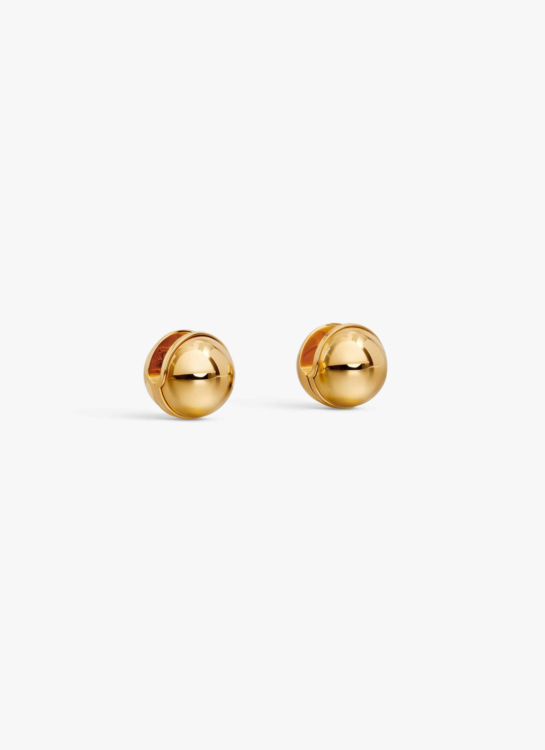 GOLD SPHERE EARRINGS Product Image