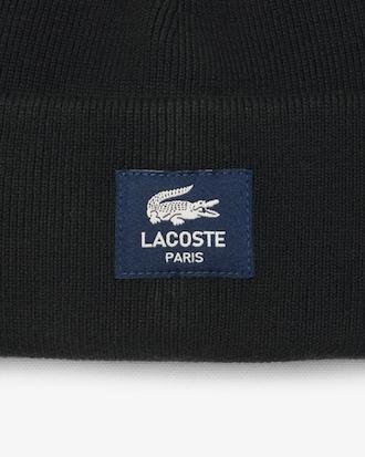 Ribbed Cotton Badge Beanie Product Image