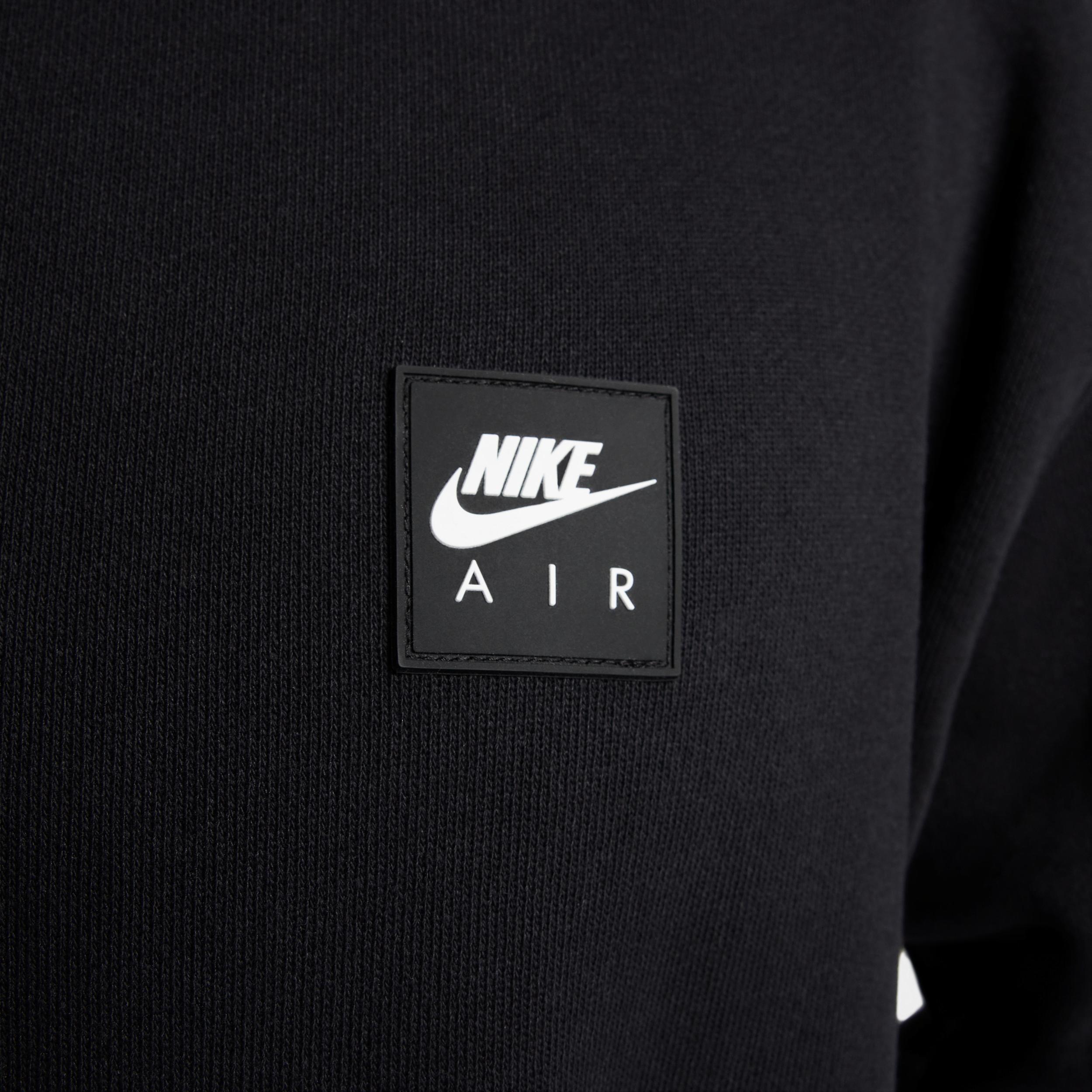 Nike Mens Nike Air Fleece Full Zip Hoodie BB - Mens Black/Iron Grey Product Image