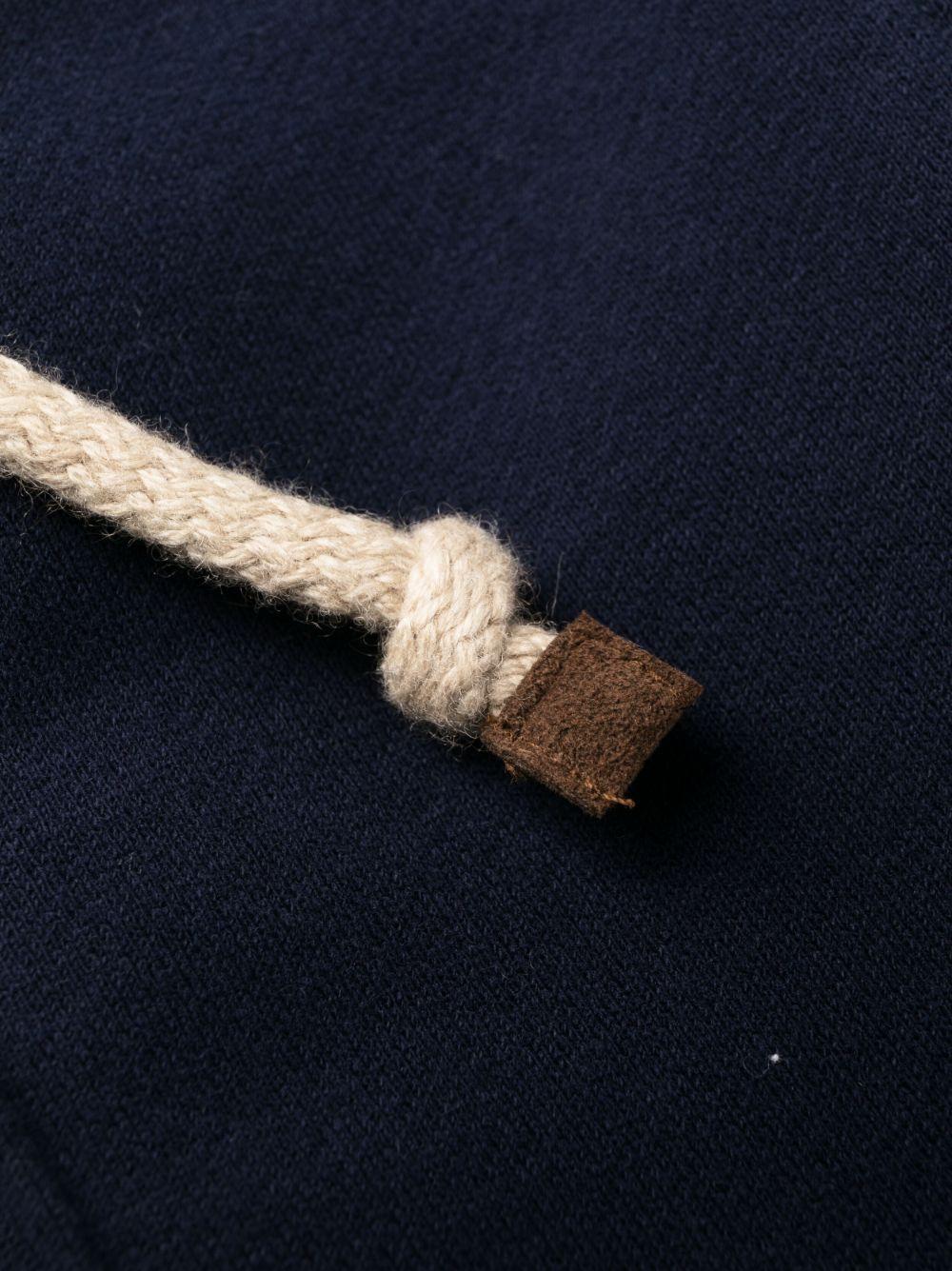 drawstring cotton track pants Product Image