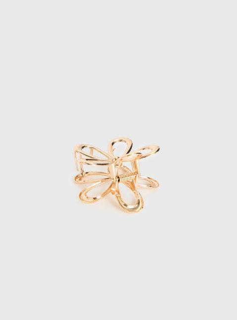 Beija Flower Hair Clip Gold Product Image