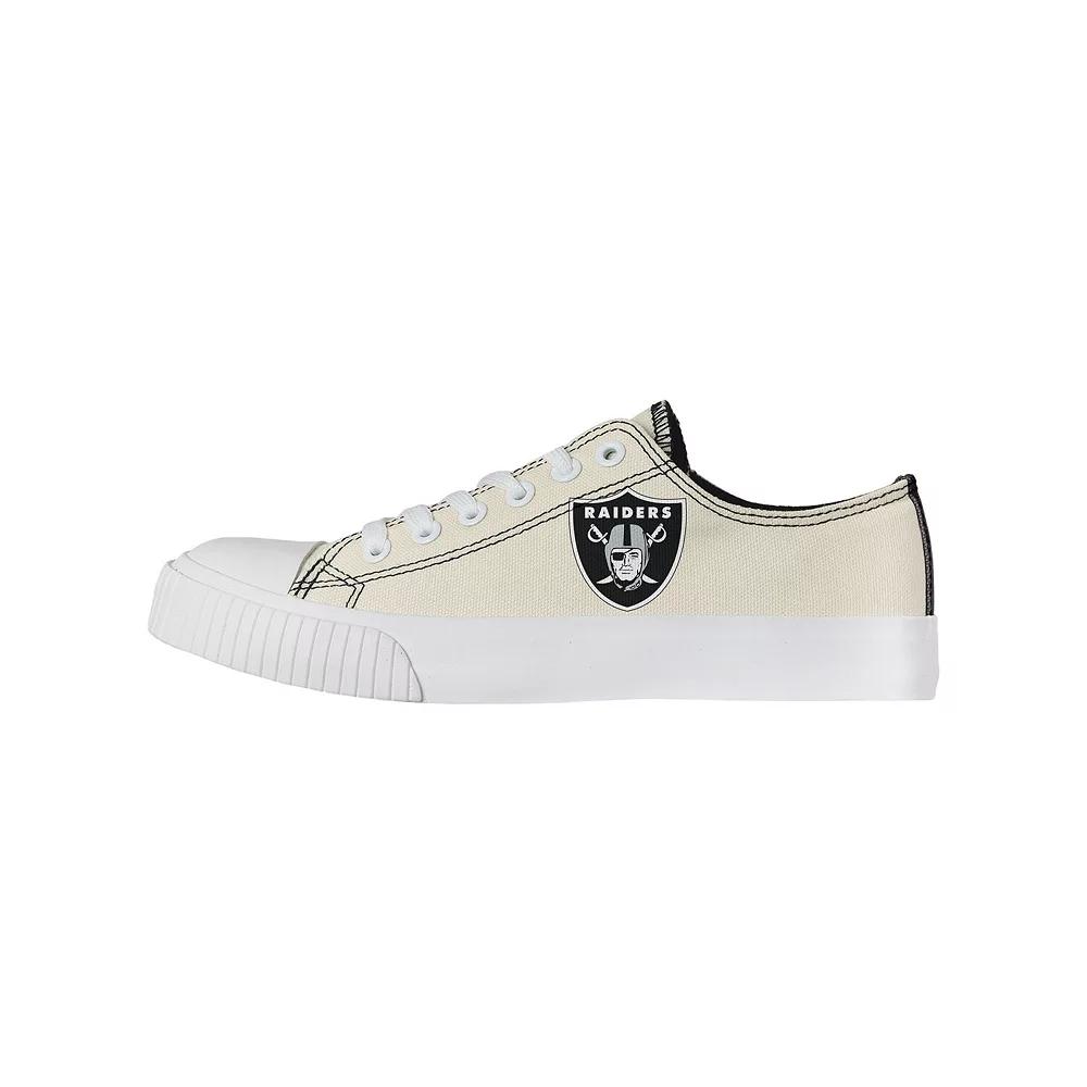 Women's FOCO Cream Las Vegas Raiders Low Top Canvas Shoes, Size: 8, Lvr Beige Product Image
