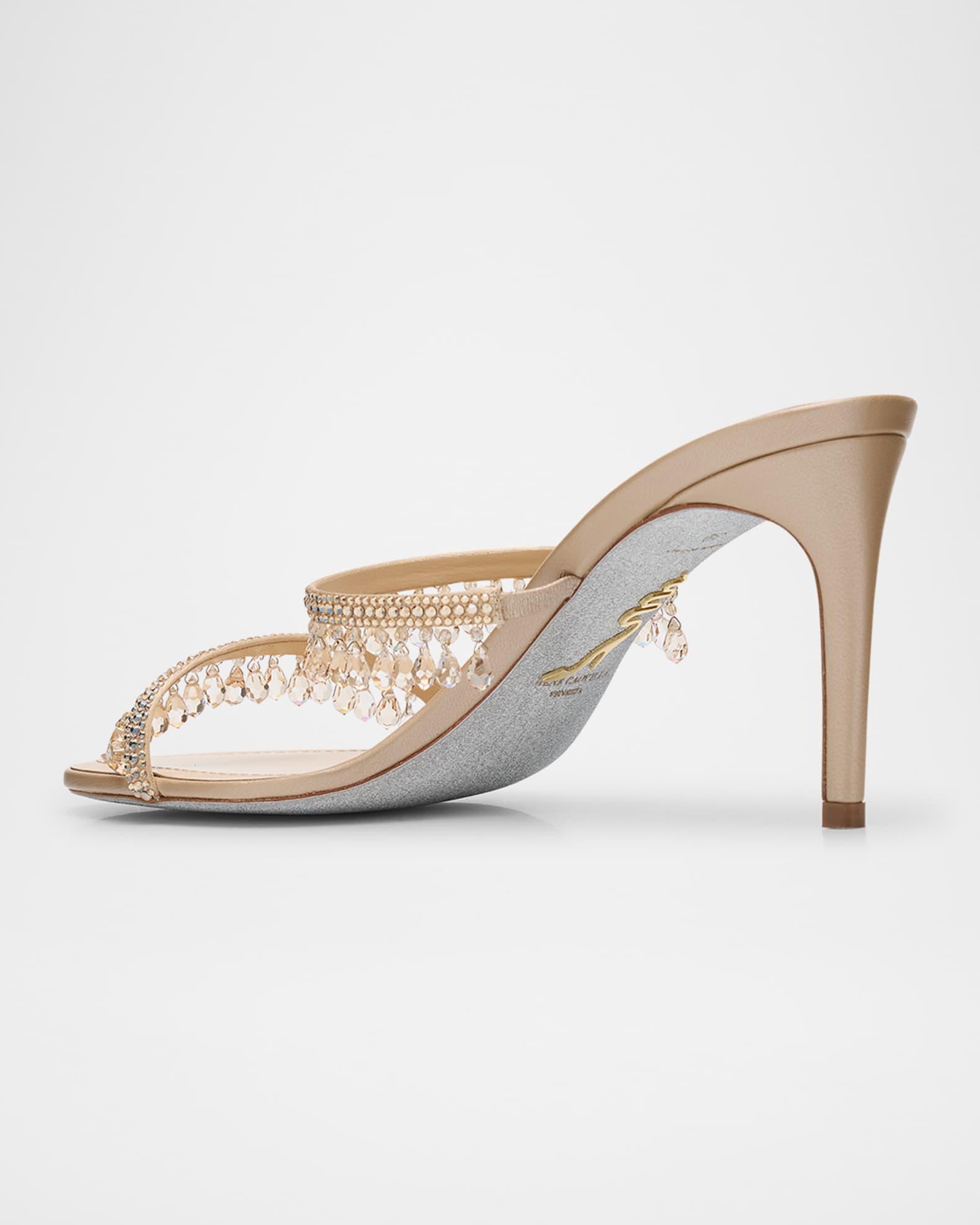 Satin Strass Chandelier Dual-Band Sandals Product Image