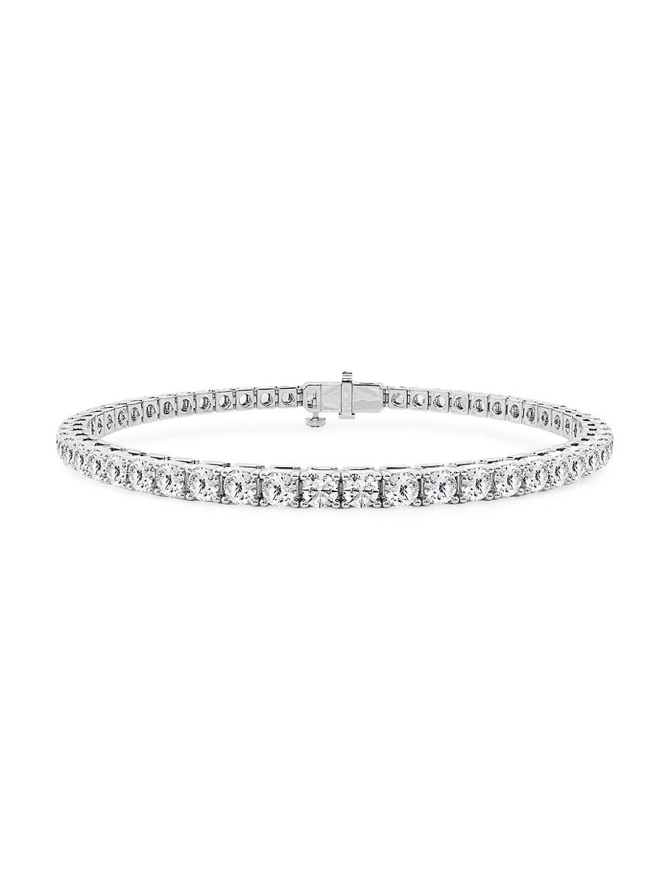 Womens 14K White Gold & Round Lab-Grown Diamond Tennis Bracelet/1.00-10.00 TCW Product Image