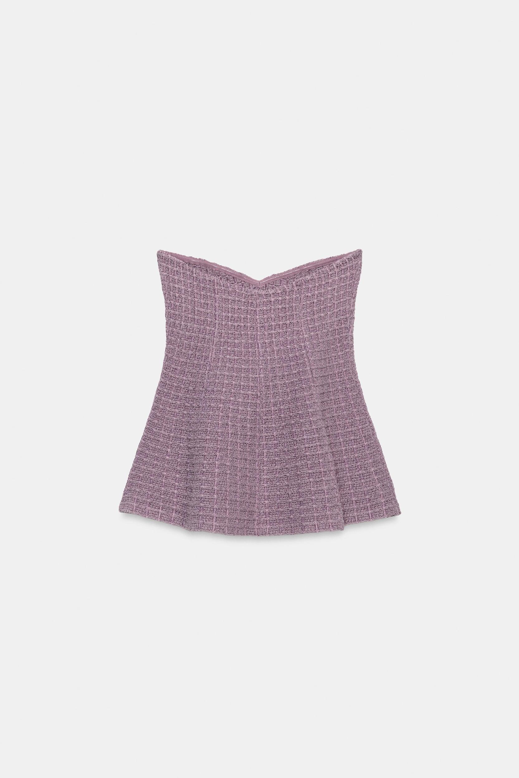 TEXTURED STRETCH BANDEAU TOP Product Image