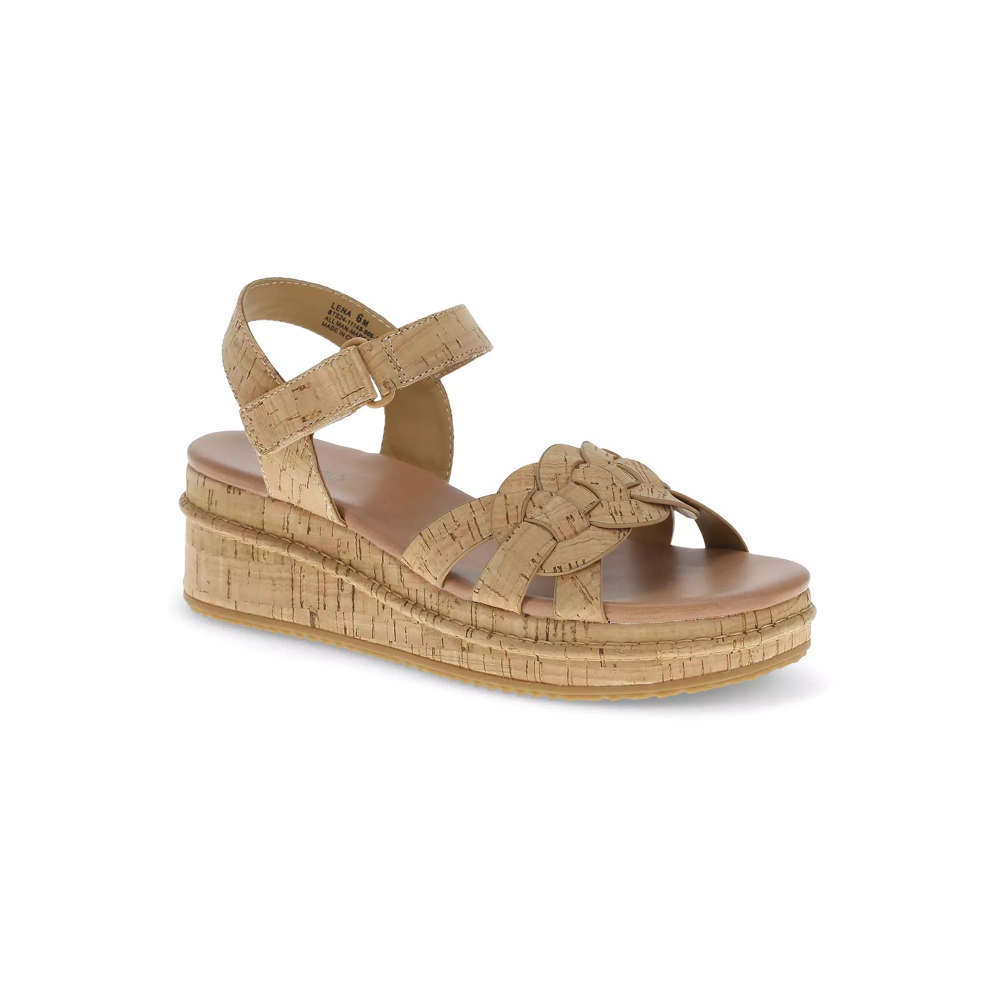 Baretraps Lena Women's Wedge Sandals, Size: 11, Natural Brown Product Image