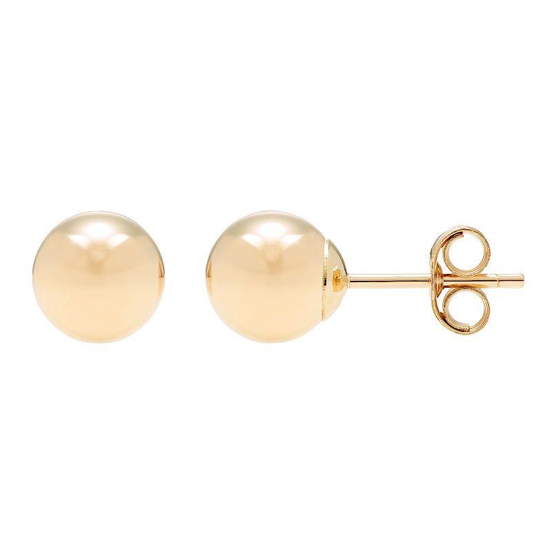 A&M 14k Gold Ball Stud Earrings, Womens Product Image