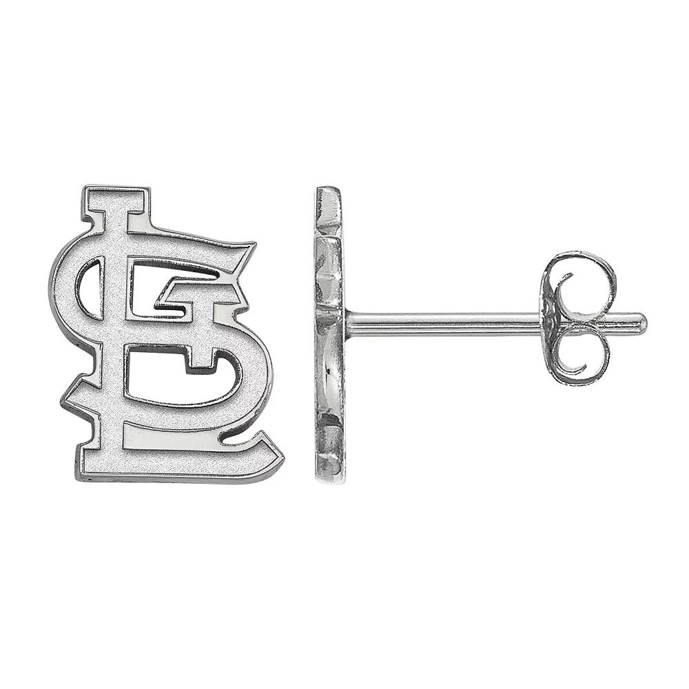 LogoArt Sterling Silver St. Louis Cardinals Extra-Small Post Earrings, Women's, Size: 9MM Product Image