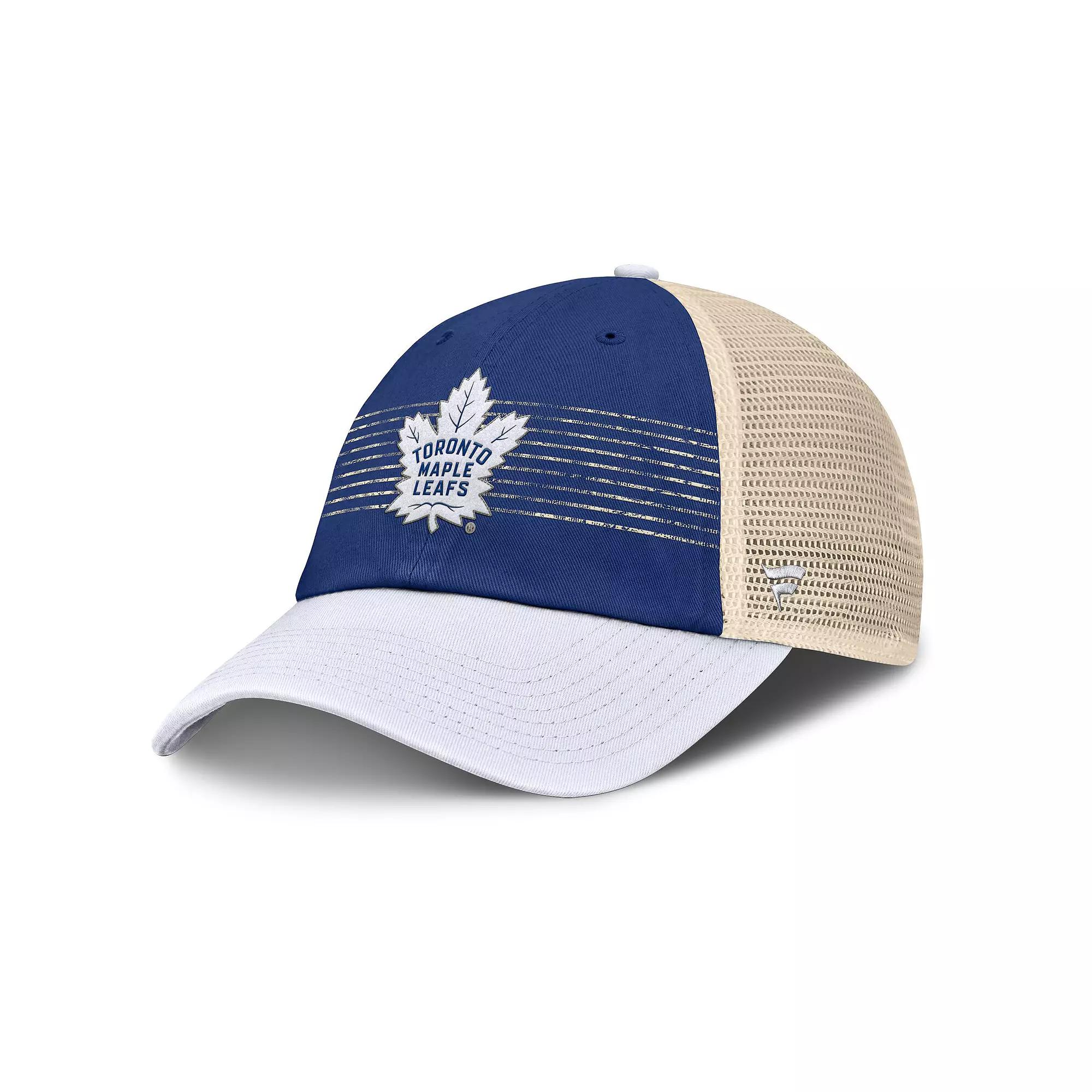 Men's Fanatics Blue/Cream Toronto Maple Leafs Heritage Breakaway Trucker Adjustable Hat, Mpl Blue Product Image