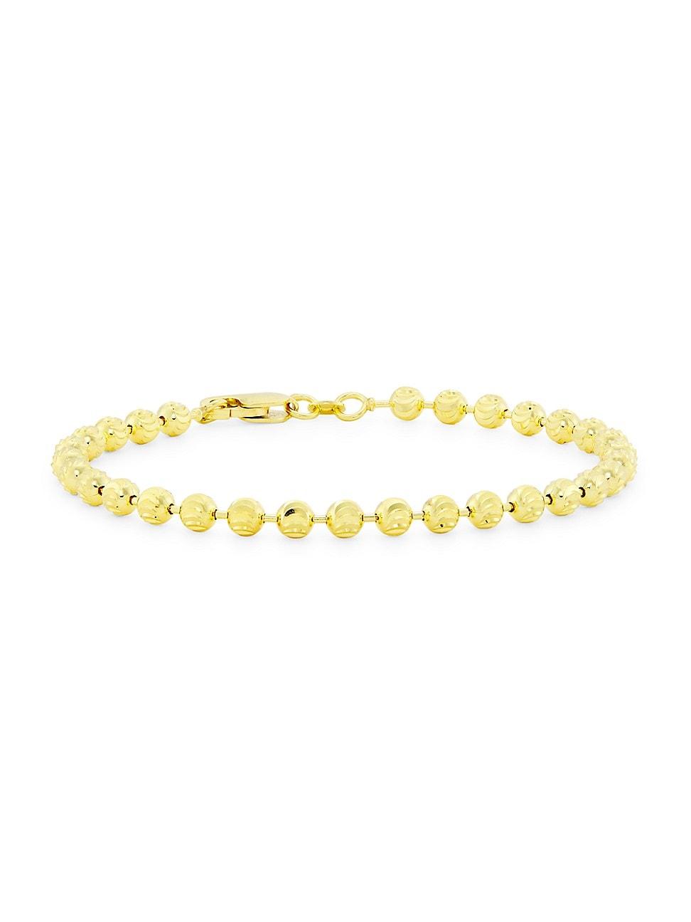 Womens 14K Yellow Gold Moon Chain Bracelet Product Image