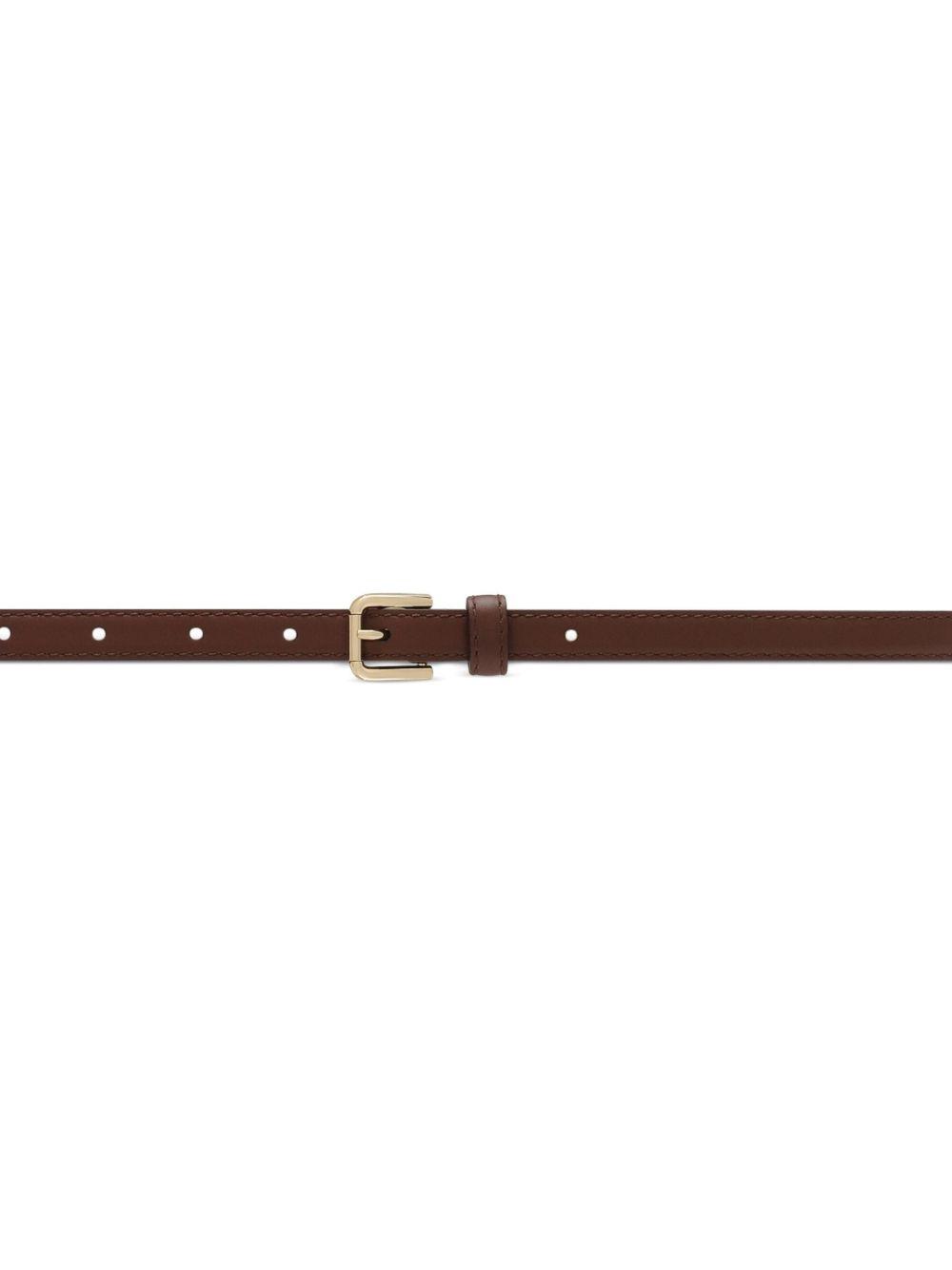 buckled leather belt Product Image