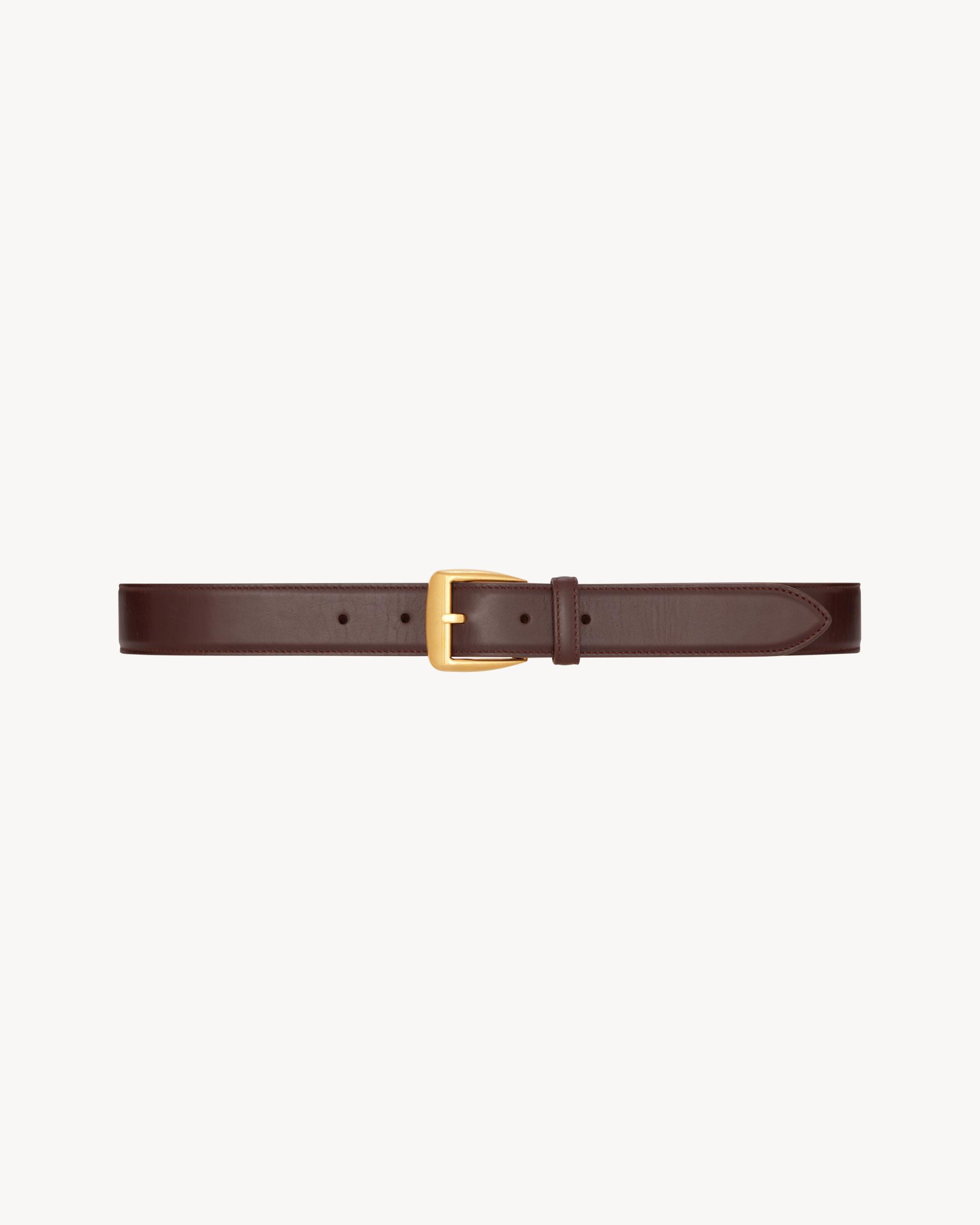 trapezoid belt in leather Product Image