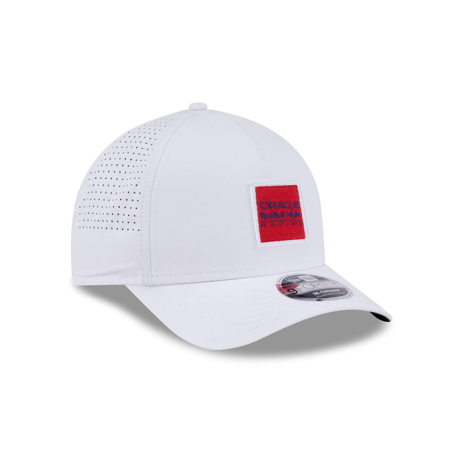 Oracle Red Bull Racing Optic White 9FORTY M-Crown A-Frame Snapback Hat Male Product Image