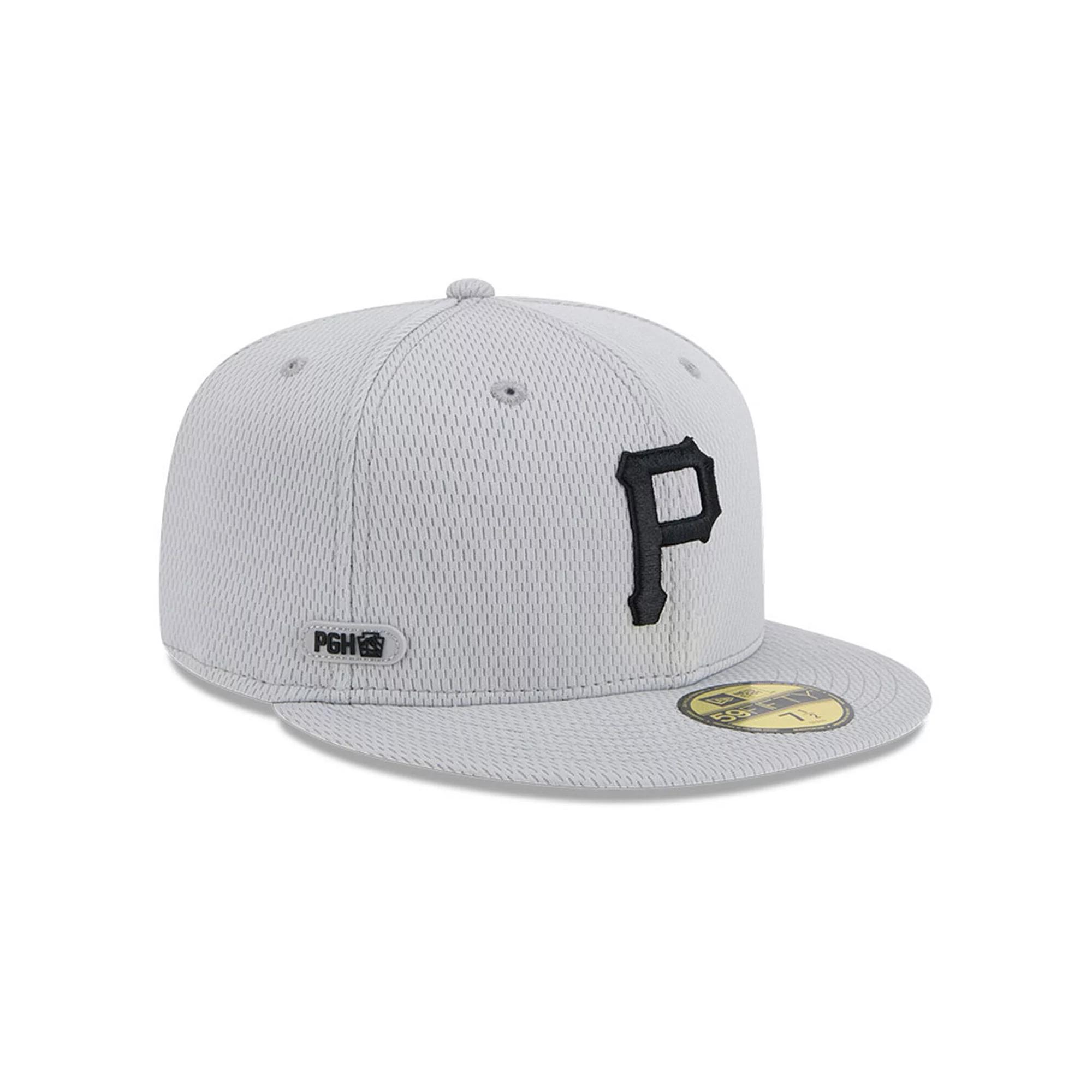 Men's New Era Gray Pittsburgh Pirates 2025 MLB Clubhouse 59FIFTY Fitted Hat,  Product Image
