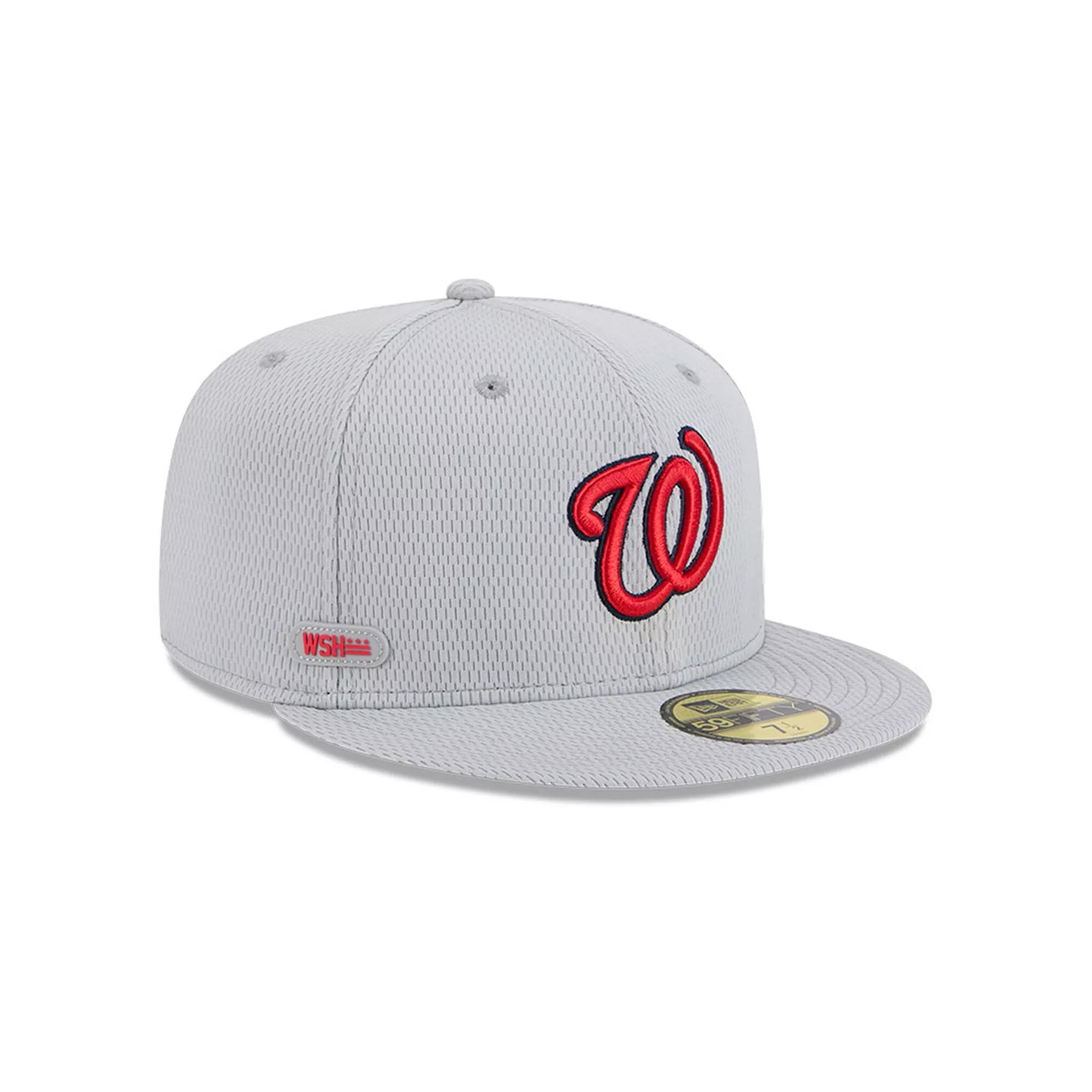 Men's New Era Gray Washington Nationals 2025 MLB Clubhouse 59FIFTY Fitted Hat, Size: 7, Grey Product Image
