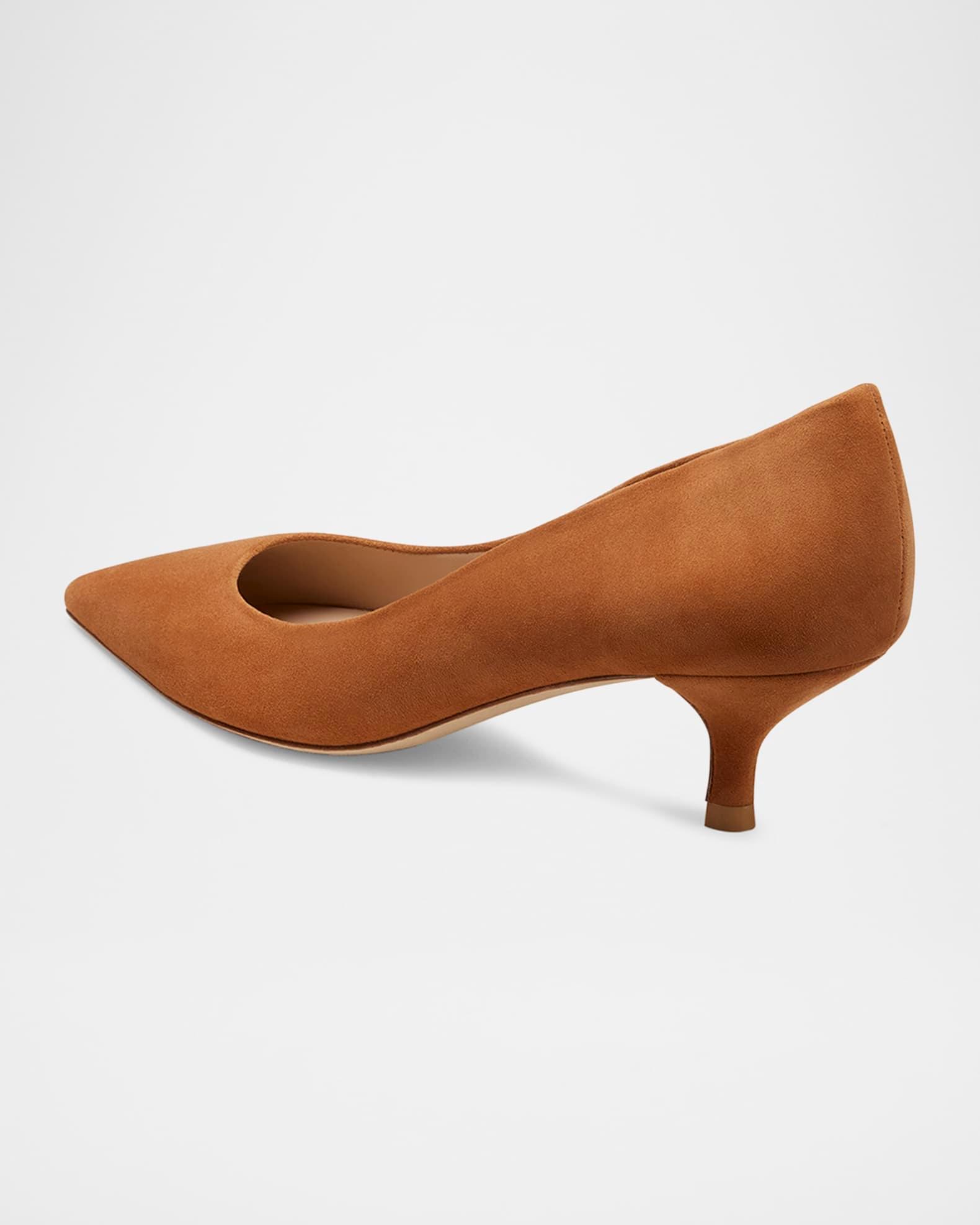 Stuart Suede Kitten Pumps Product Image