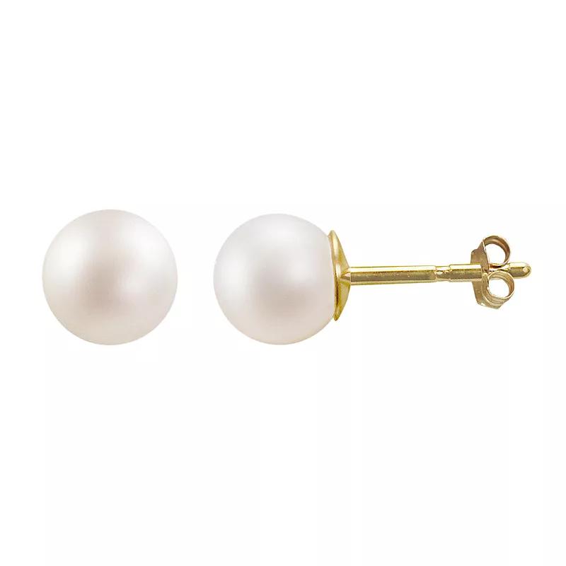 PearLustre by Imperial 10k Gold 5-mm Freshwater Cultured Pearl Stud Earrings, Women's Product Image