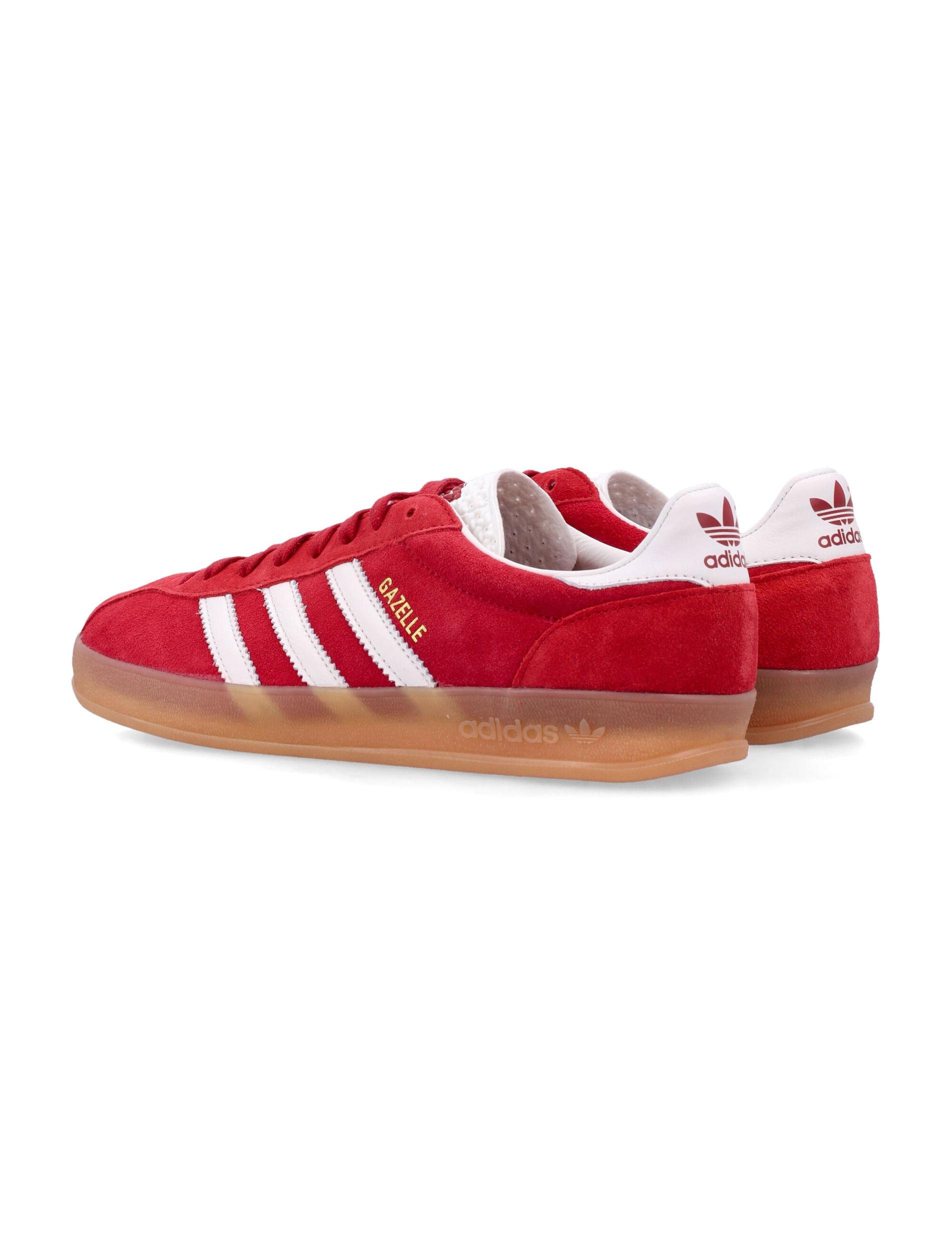 ADIDAS ORIGINALS Gazelle Suede Sneakers With Branded Heel In Red Product Image