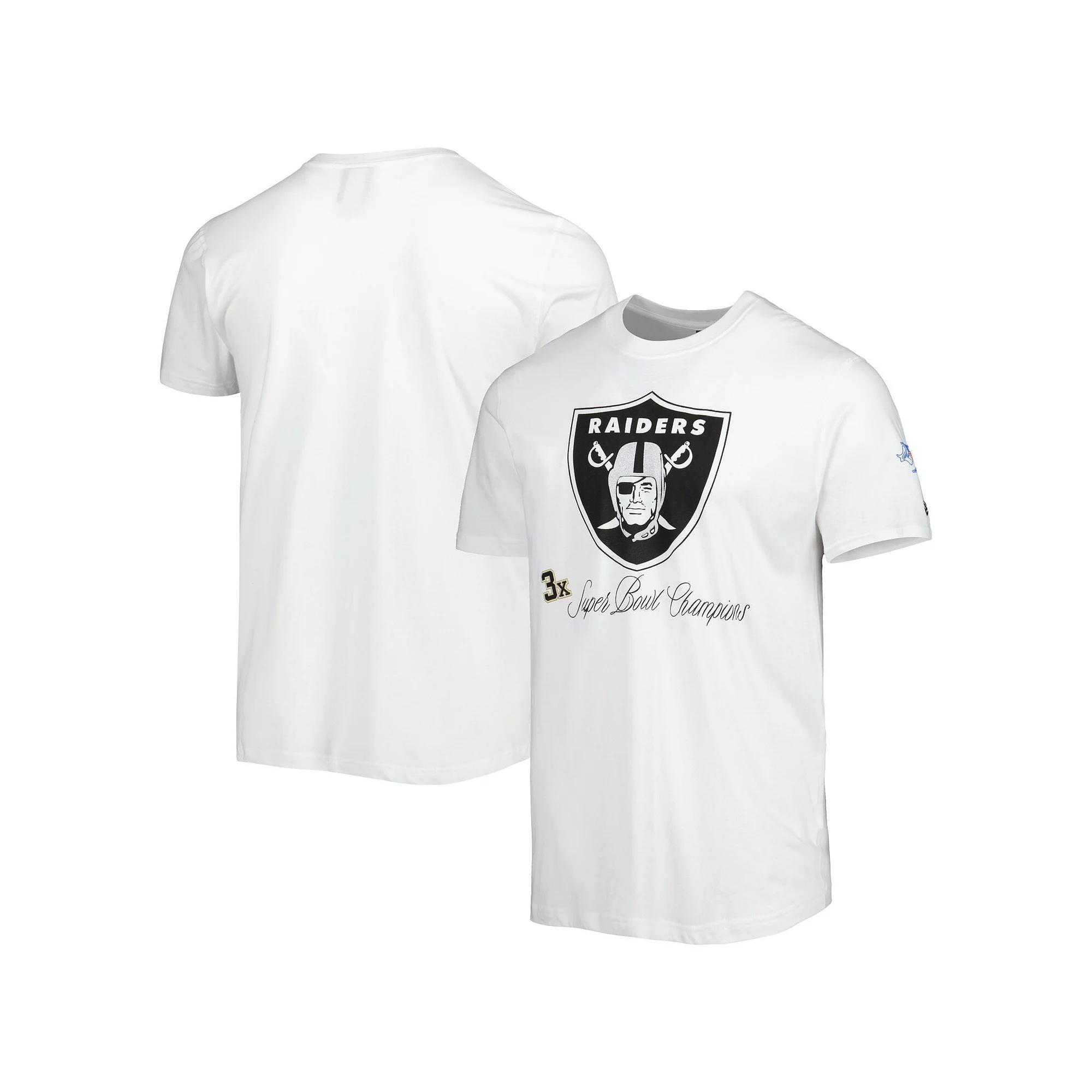 Men's New Era White Las Vegas Raiders Historic Champs T-Shirt,  Product Image