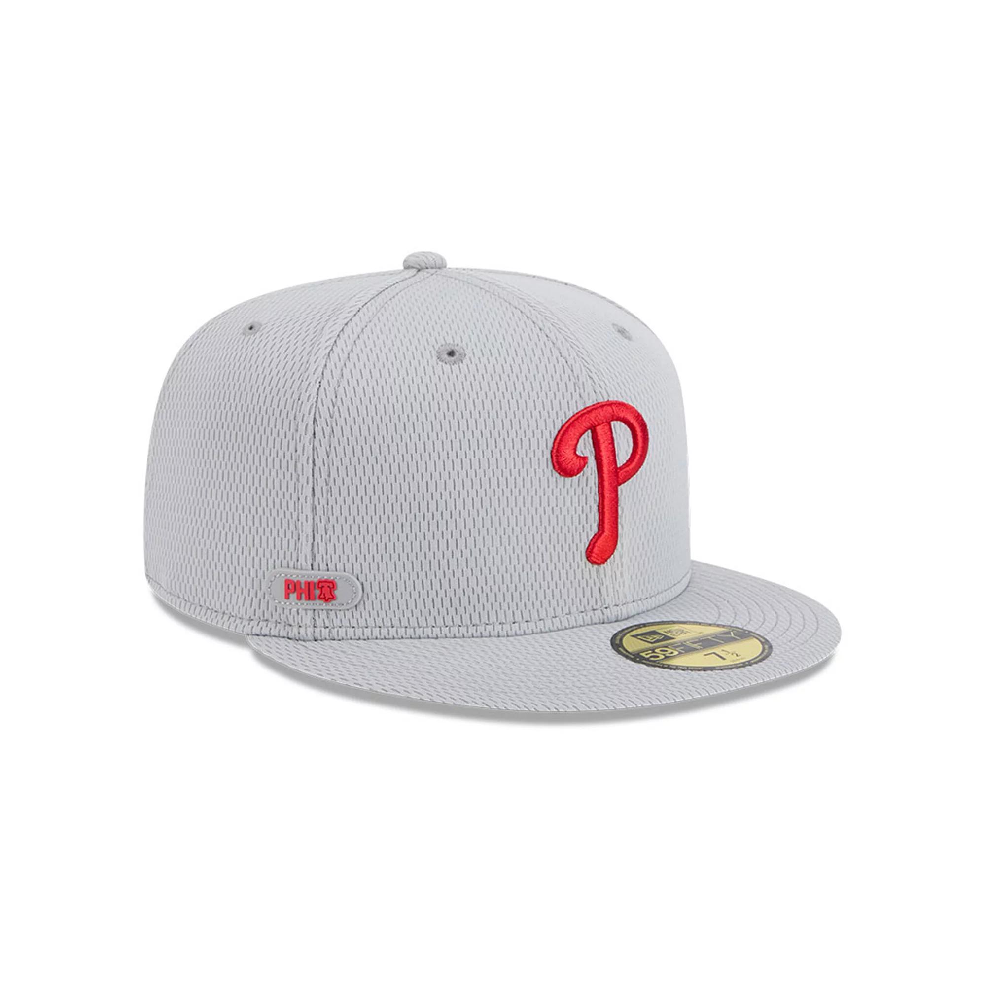 Men's New Era Gray Philadelphia Phillies 2025 MLB Clubhouse 59FIFTY Fitted Hat, Size: 7, Grey Product Image