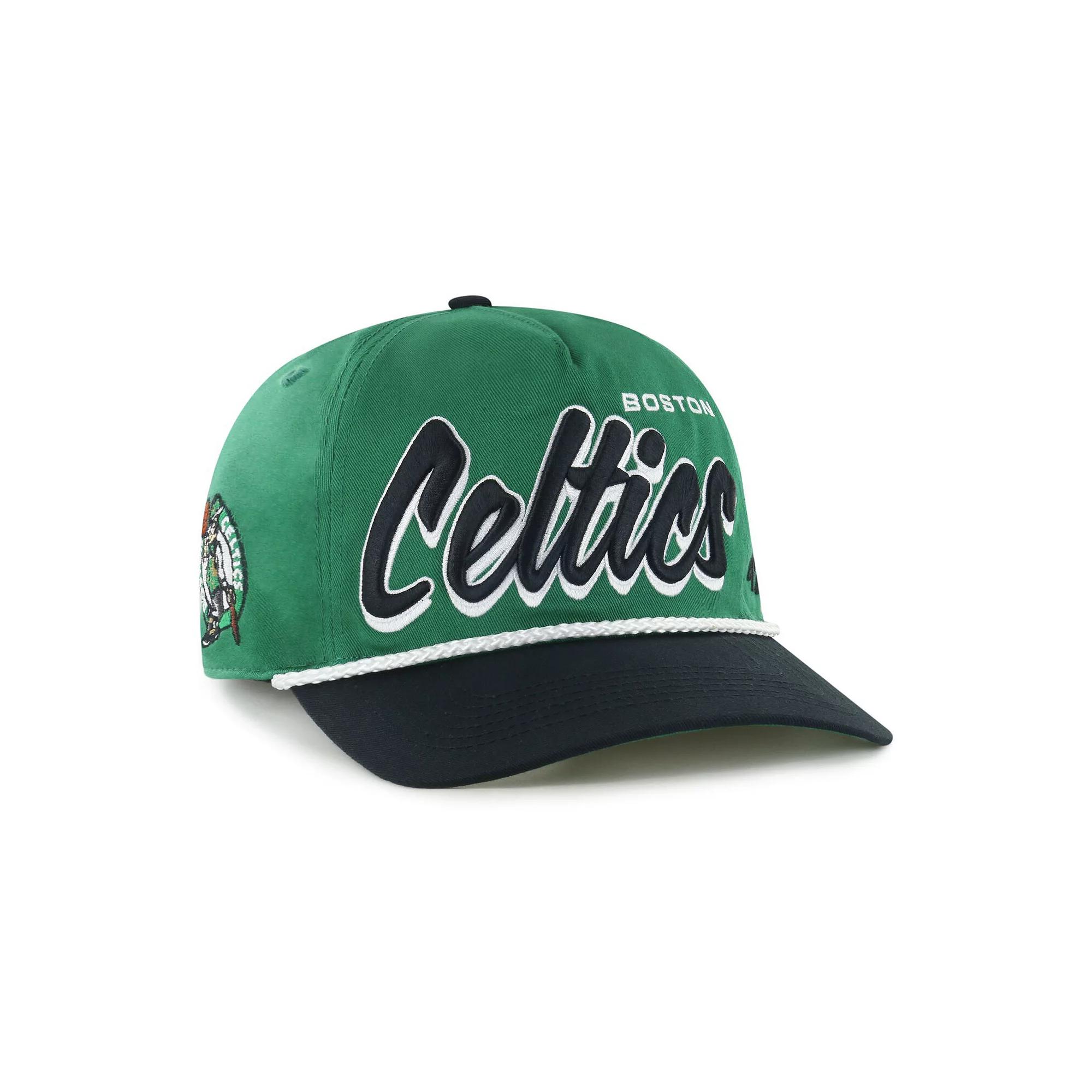 Men's '47 Kelly Green/Black Boston Celtics Dropshadow Rope Hitch Adjustable Hat Product Image