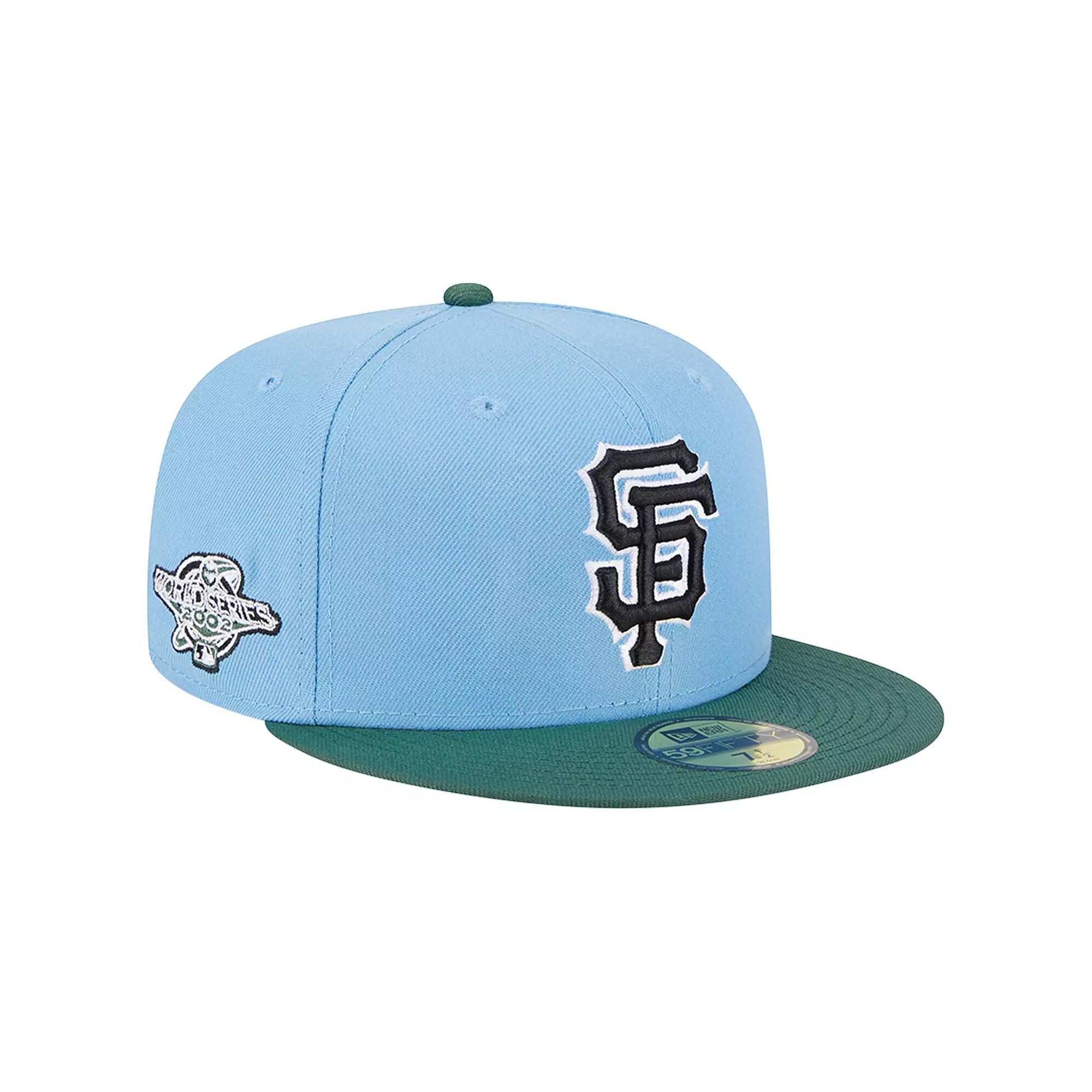 Men's New Era Sky Blue/Cilantro San Francisco Giants 2002 World Series 59FIFTY Fitted Hat,  Product Image