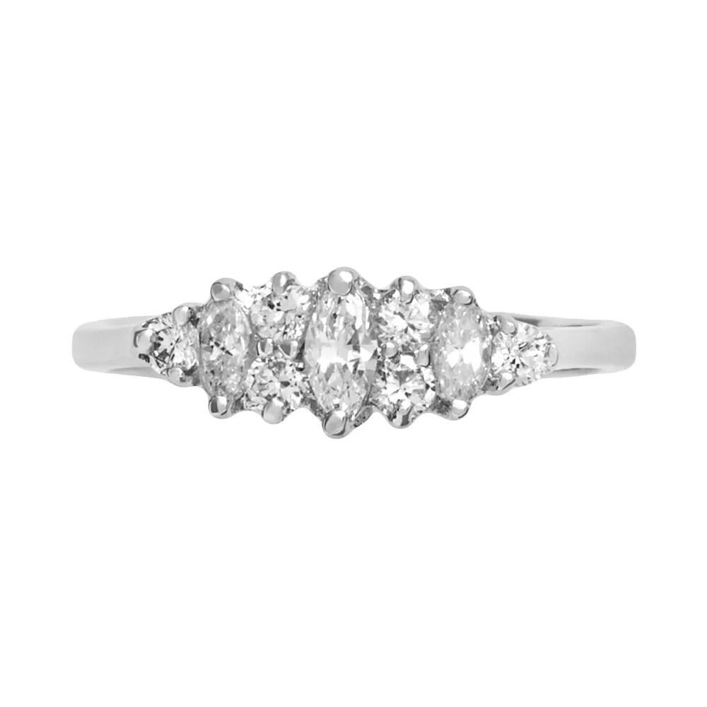 Traditions Jewelry Company Sterling Silver Cubic Zirconia Cluster Ring, Women's,  Product Image