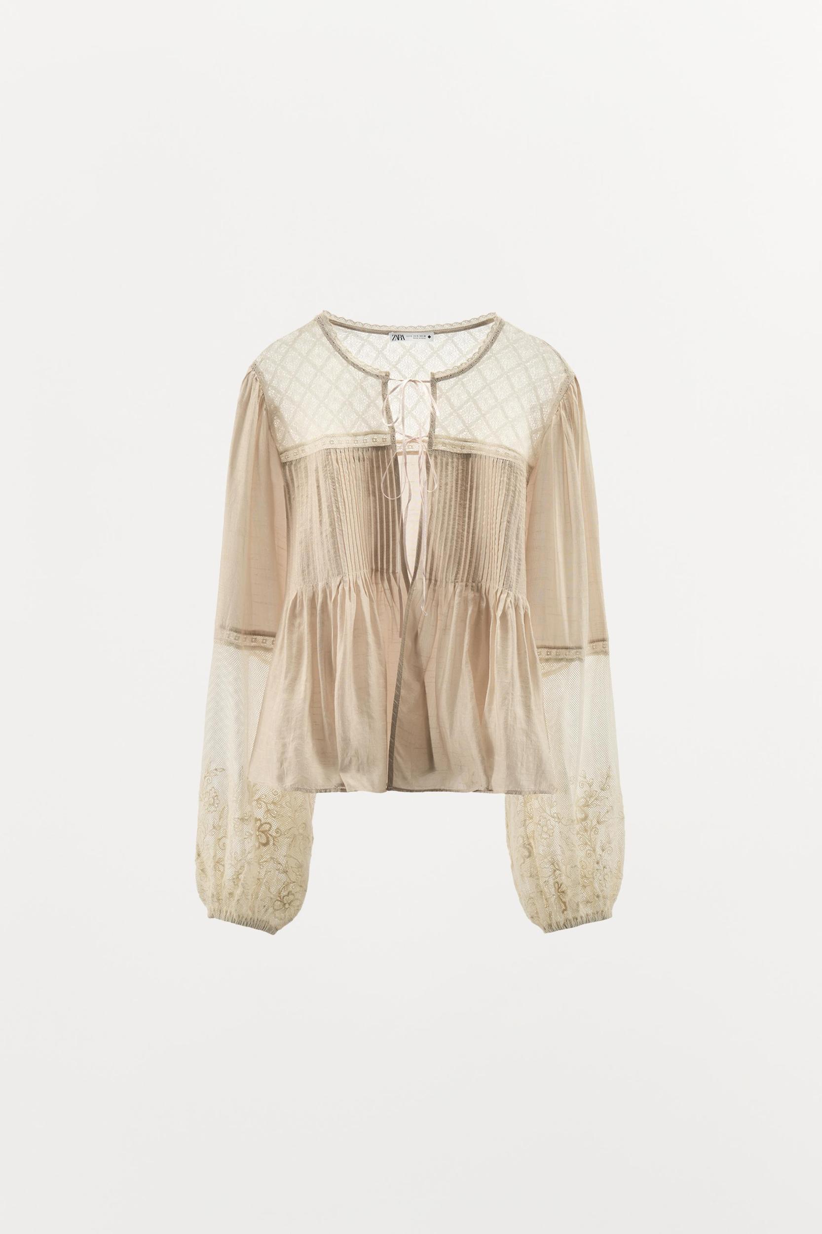 TIE COMBINATION BLOUSE Product Image