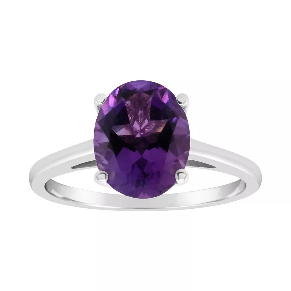 Alyson Layne Sterling Silver Amethyst Ring, Womens Product Image