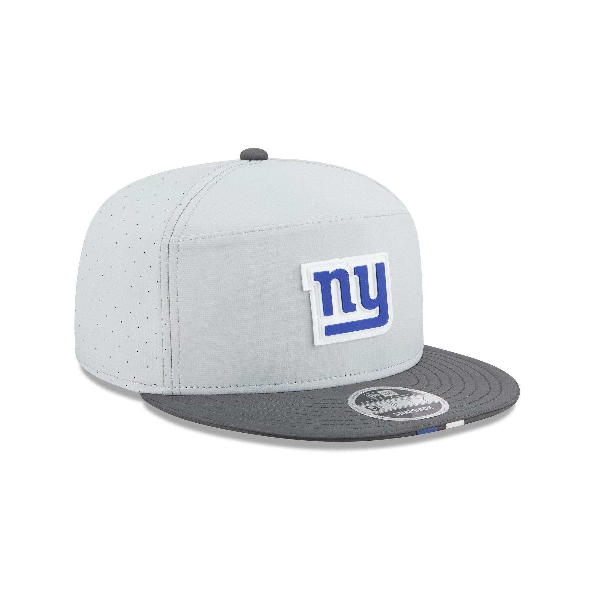 New York Giants 2025 Training Gray Split Panel 9FIFTY Snapback Hat Male Product Image