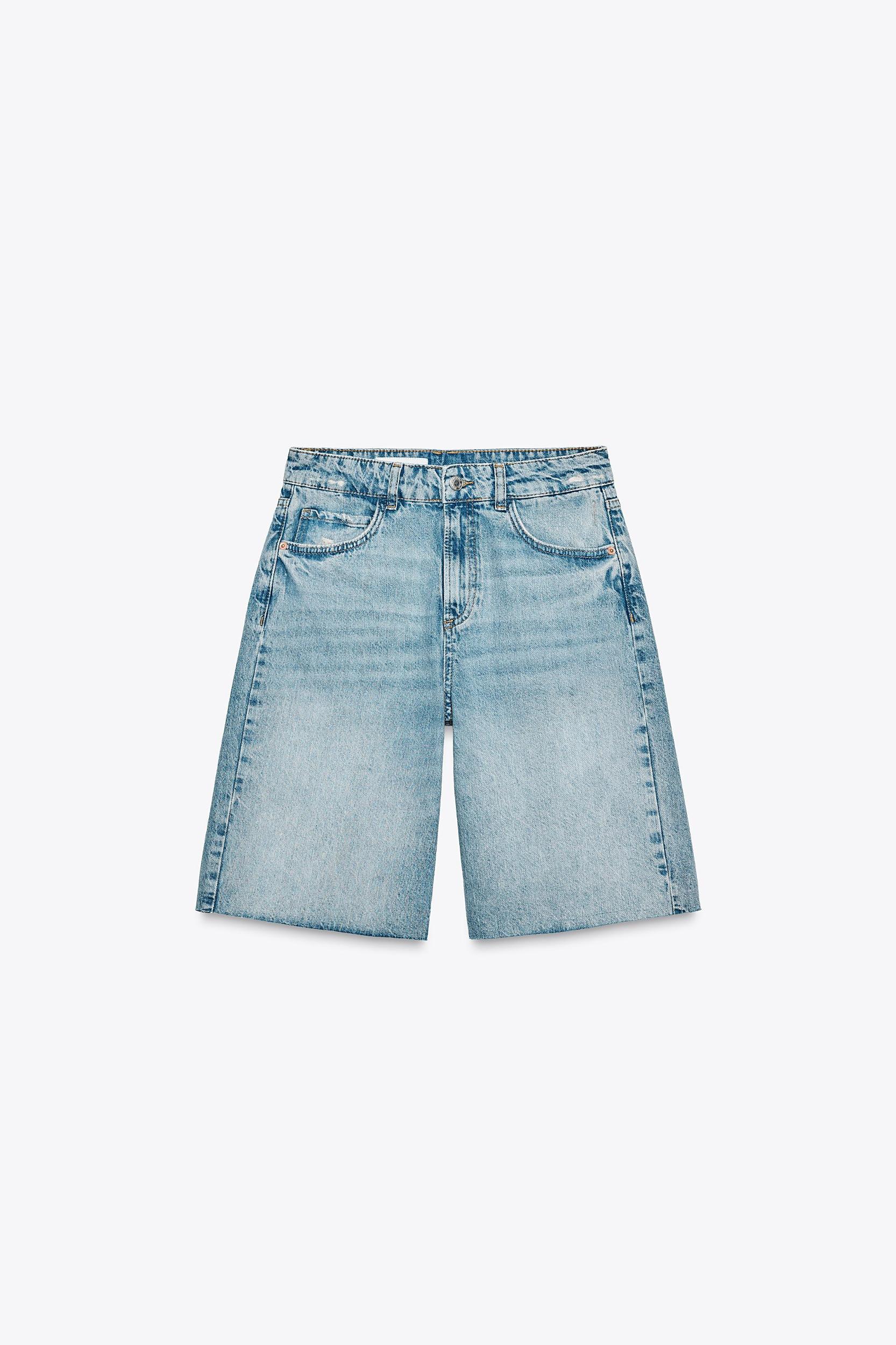 Z1975 MID-RISE DENIM BERMUDA SHORTS Product Image