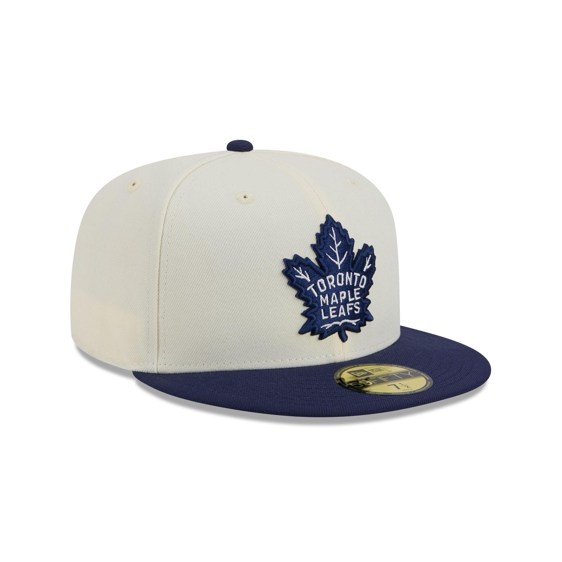 Toronto Maple Leafs Chrome White 59FIFTY Fitted Hat Male Product Image