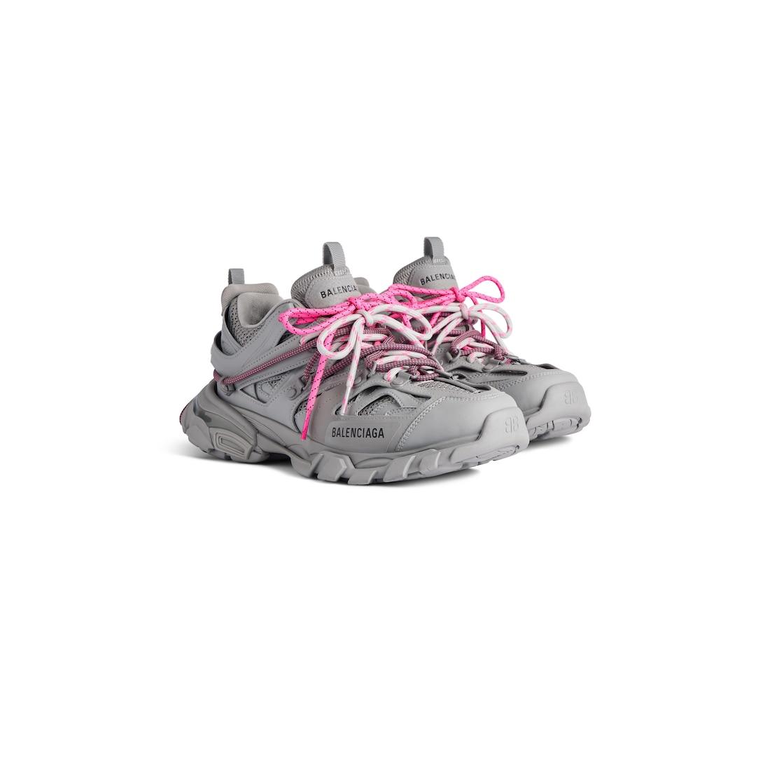 Women's Track Trail Laces Sneaker in Grey/pink Product Image