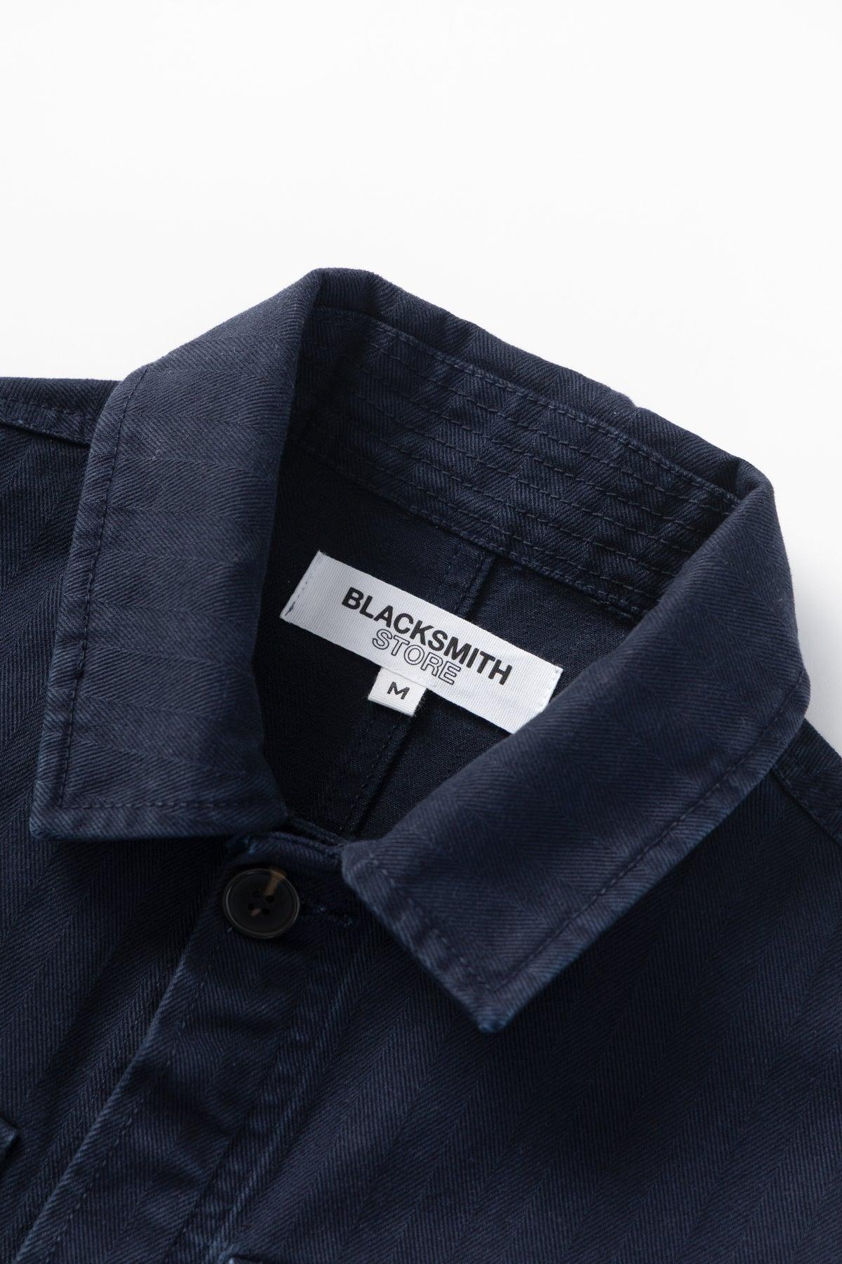 Blacksmith - Herringbone Jungle Jacket - Navy Product Image