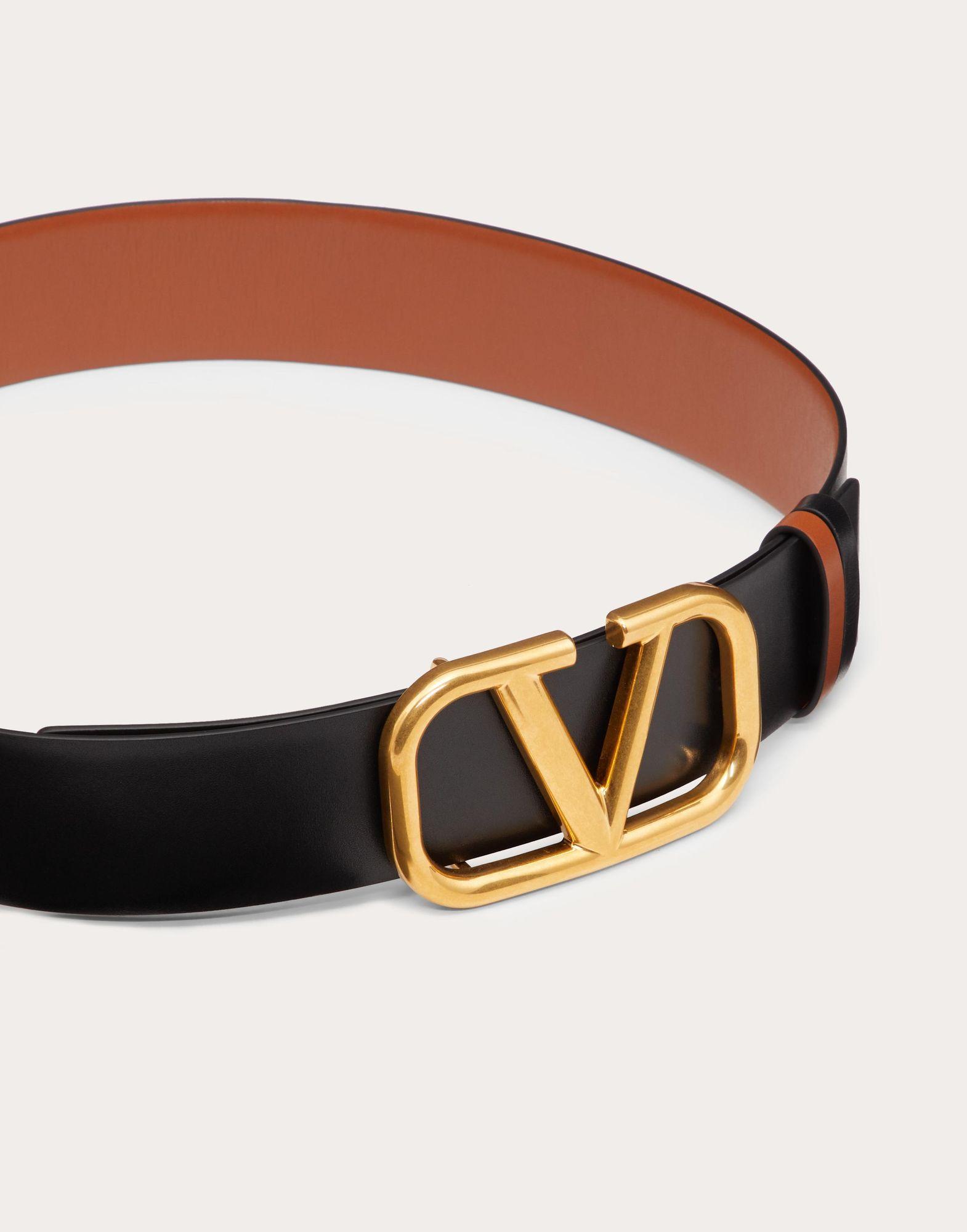 Reversible Vlogo Signature Belt In Glossy Calfskin 40 Mm  Product Image