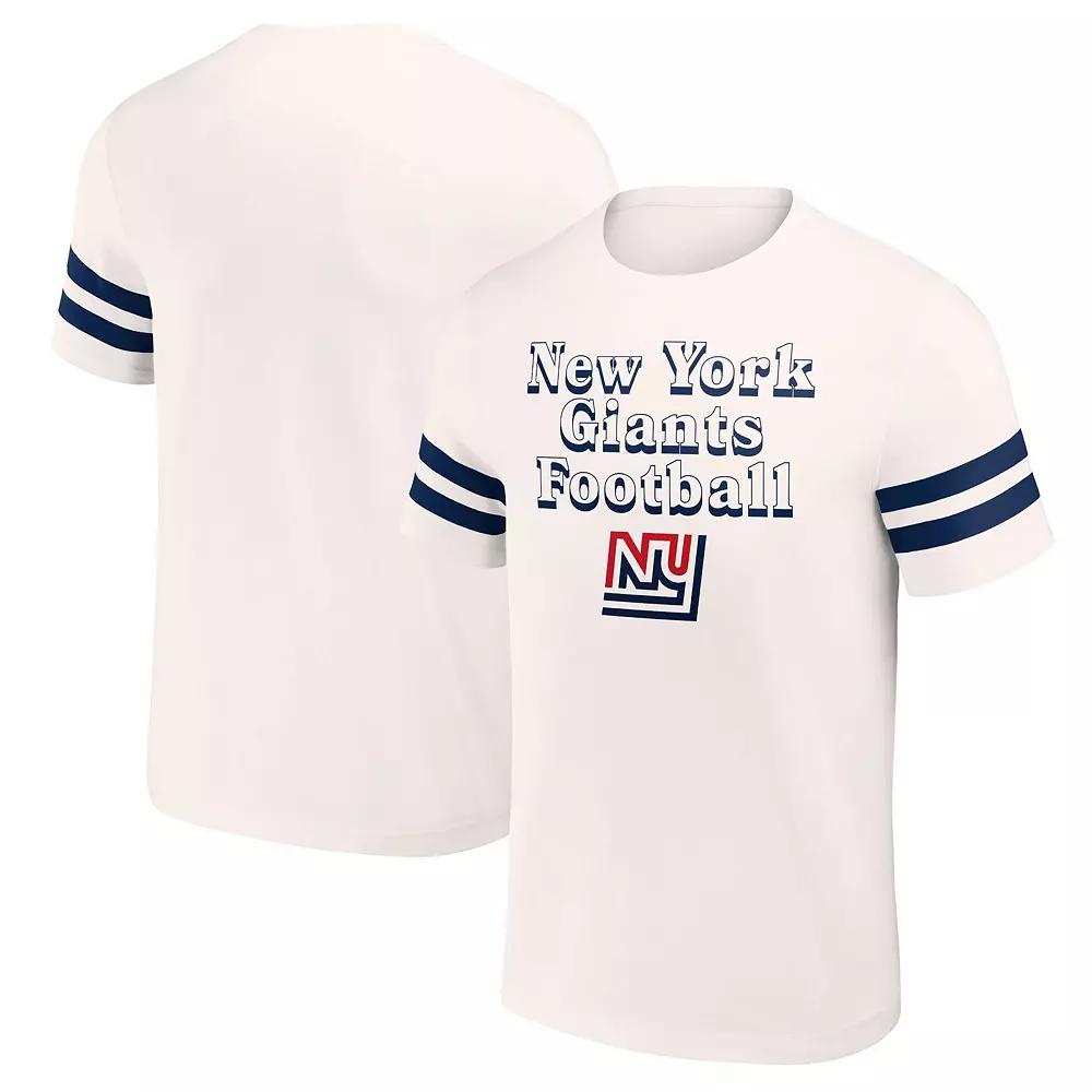 Men's NFL x Darius Rucker Collection by Fanatics Cream New York Giants Vintage T-Shirt, Size: Medium, Beige Product Image