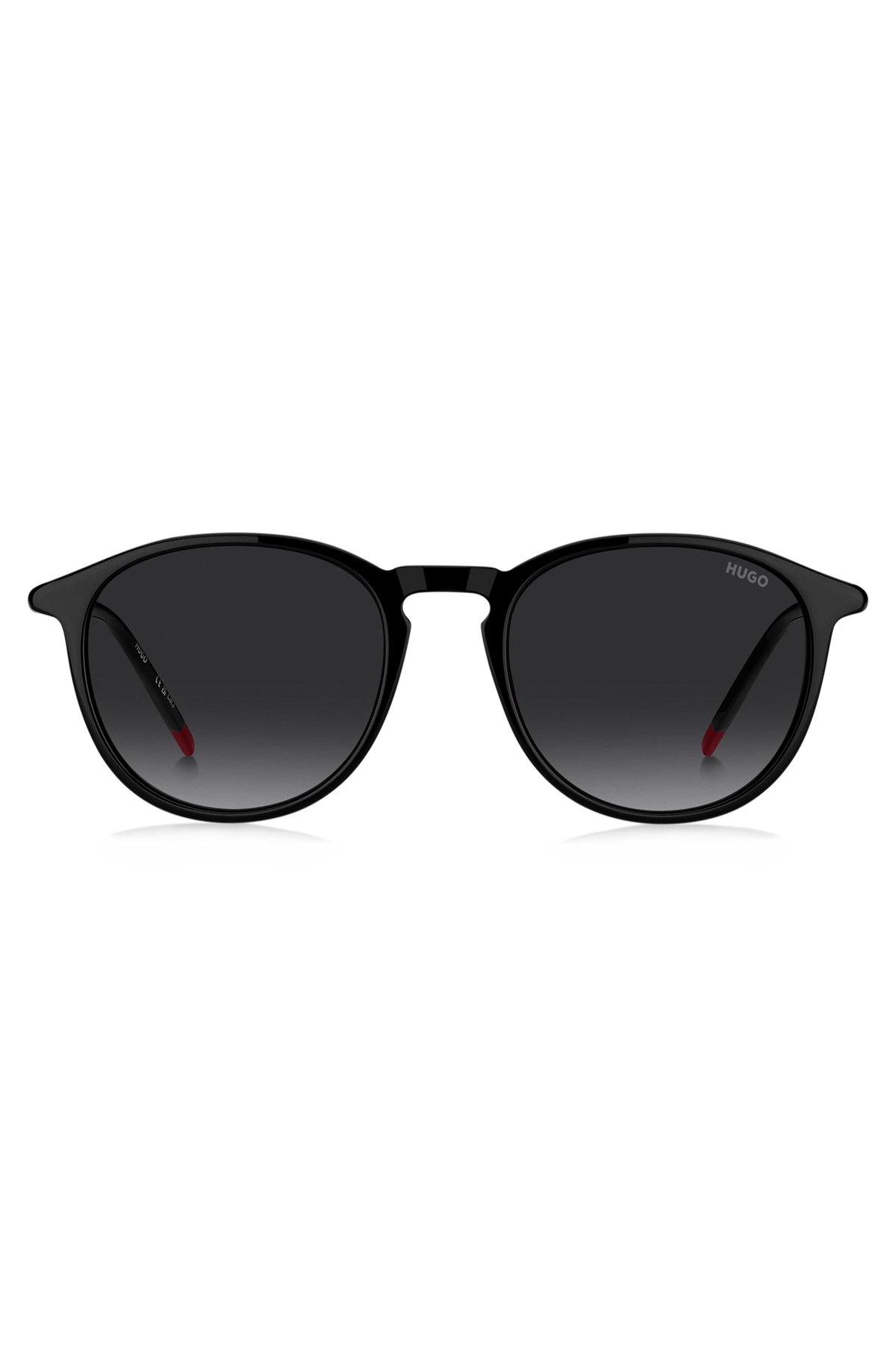 Black-acetate sunglasses with gold-tone trims Product Image