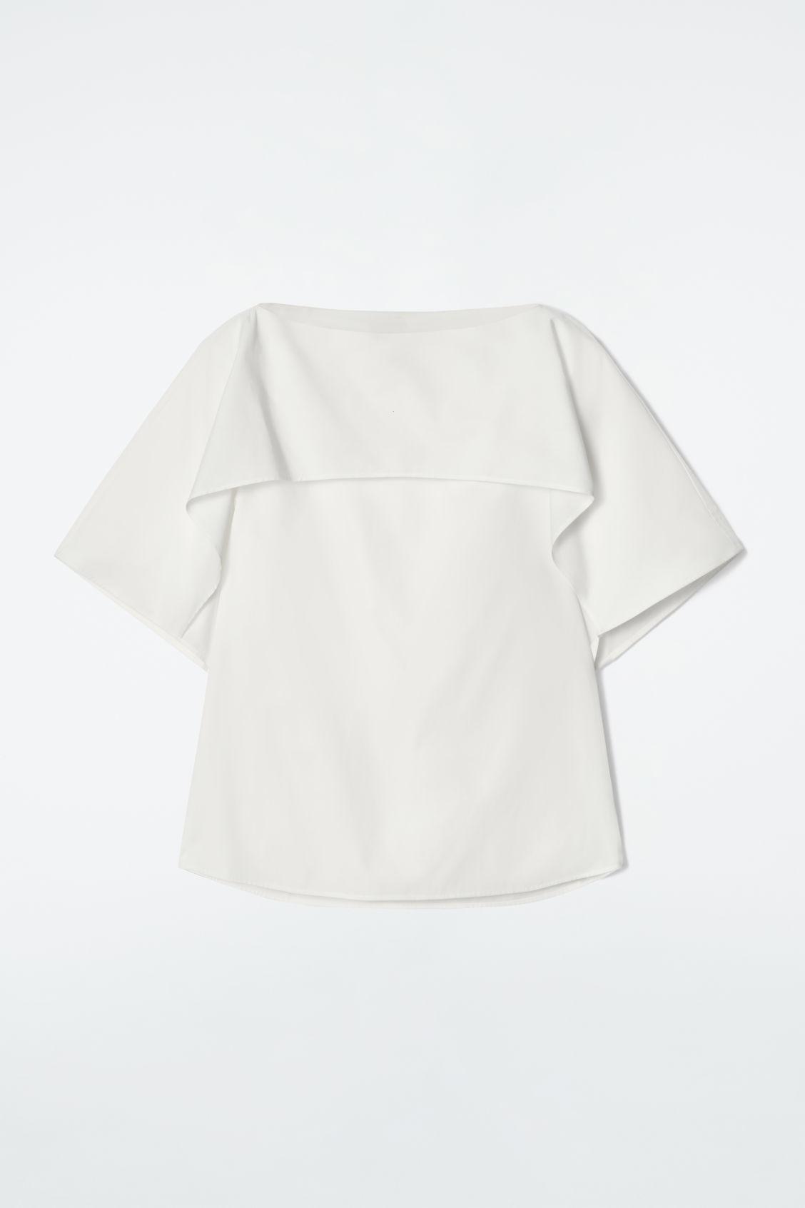 DRAPED COTTON TOP Product Image