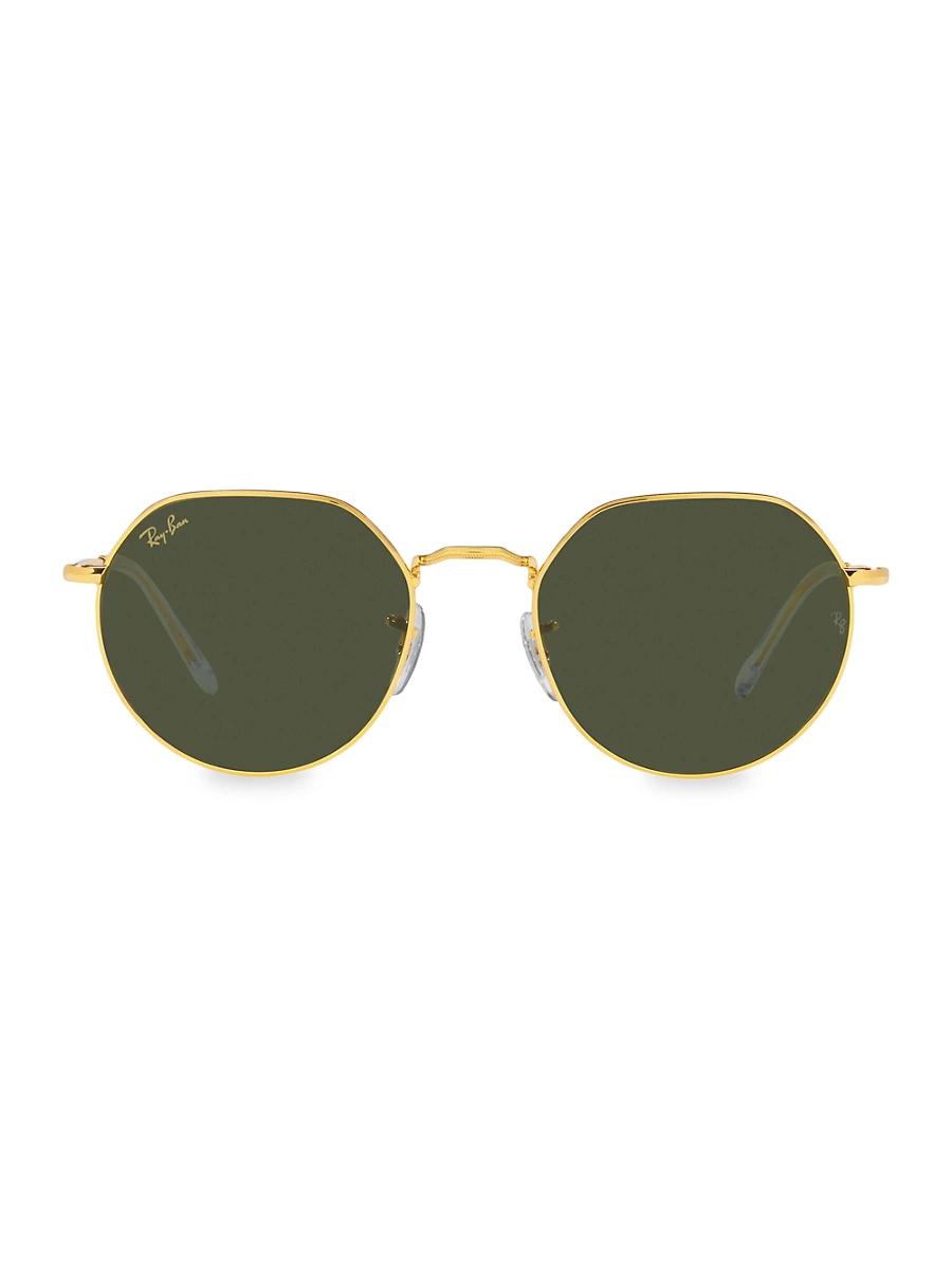 Mens RB3565 Jack 53MM Round Sunglasses Product Image