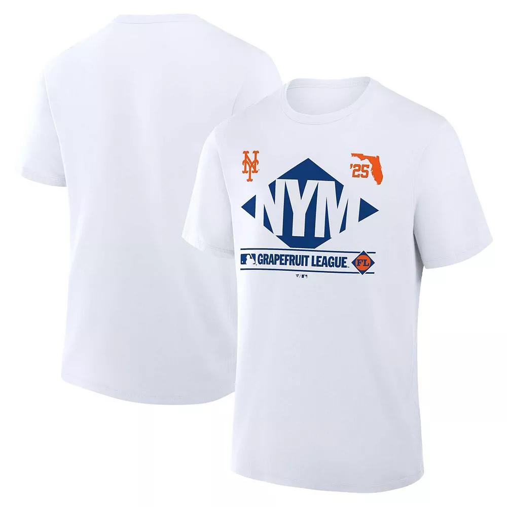 Men's Fanatics White New York Mets 2025 Spring Training Grapefruit League True Icon T-Shirt,  Product Image