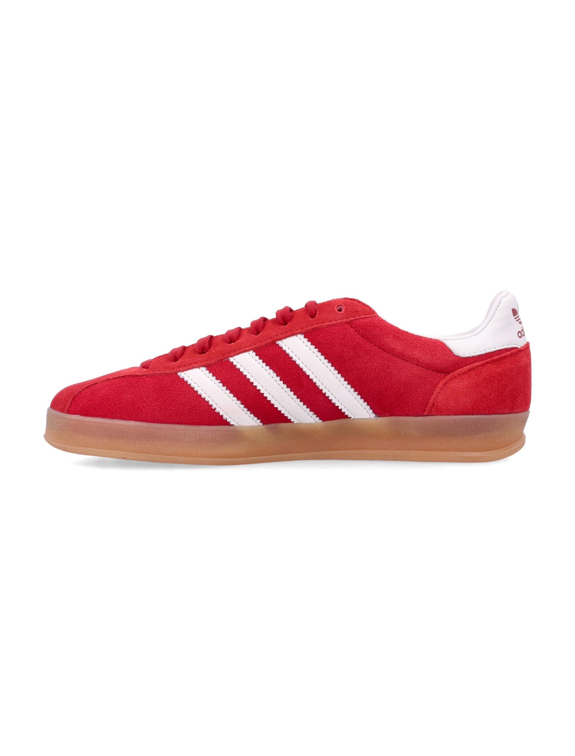 ADIDAS ORIGINALS Gazelle Suede Sneakers With Branded Heel In Red Product Image