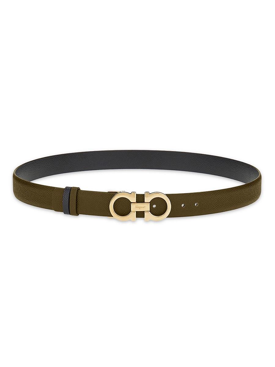 Womens Gancini Reversible & Adjustable Cut-to-Size Leather Belt Product Image