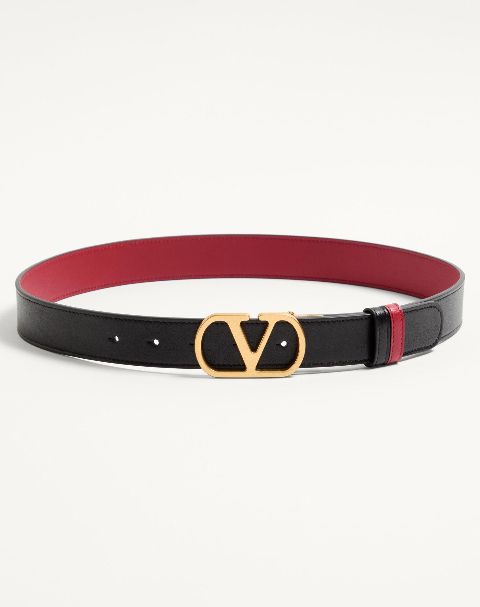 Vlogo Signature Reversible Shiny Calfskin Belt 30 Mm Product Image